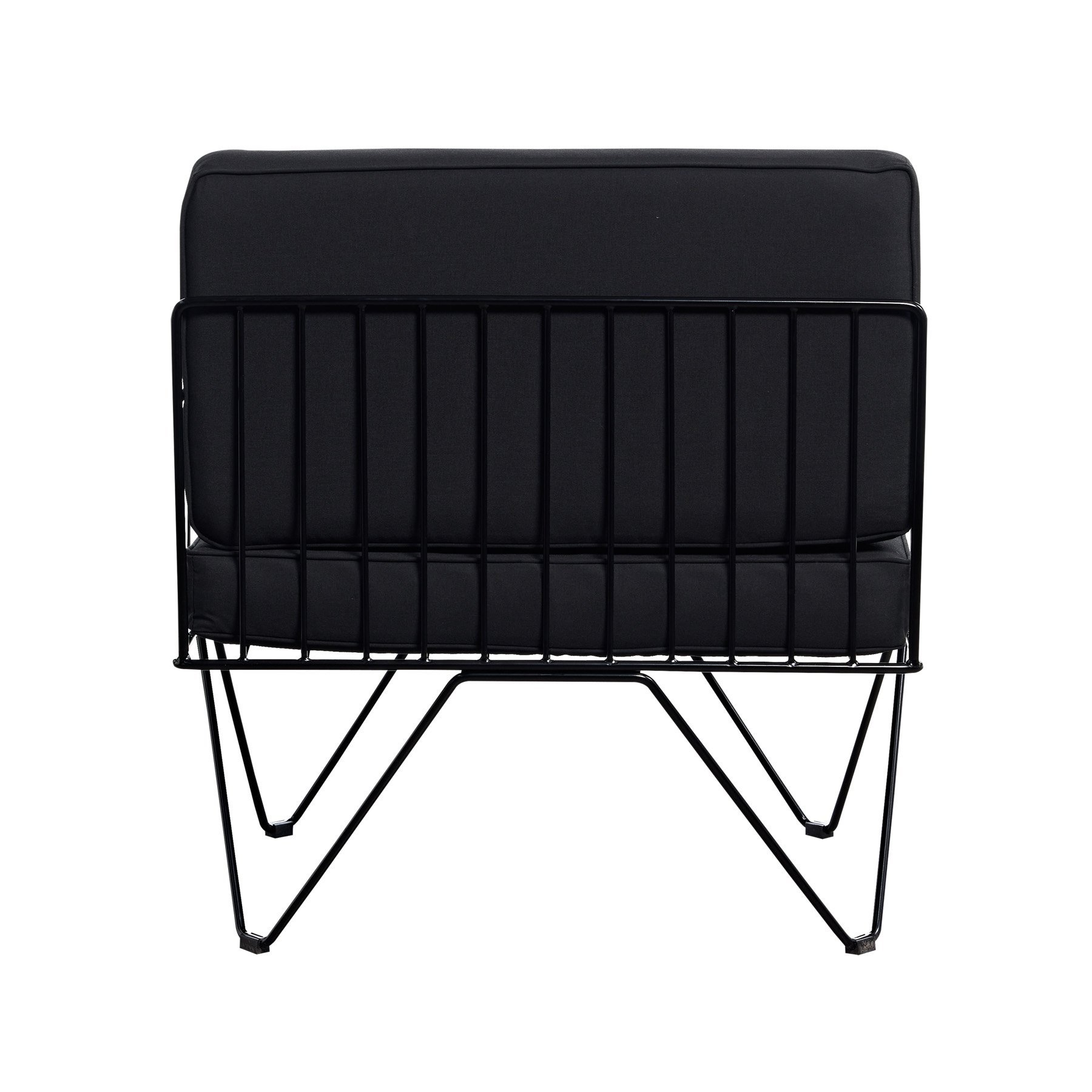 back of black chair
