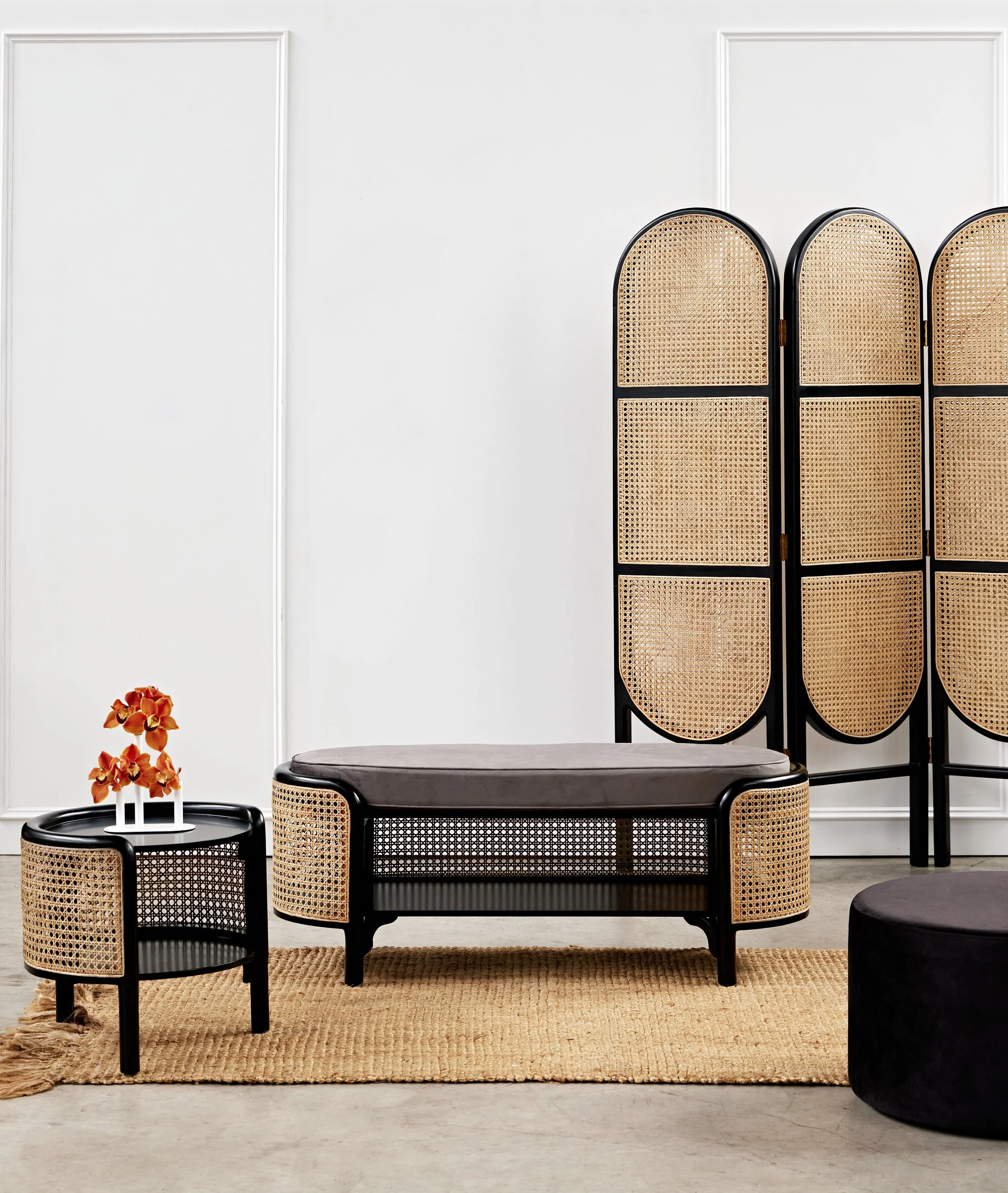 havana bench black styled