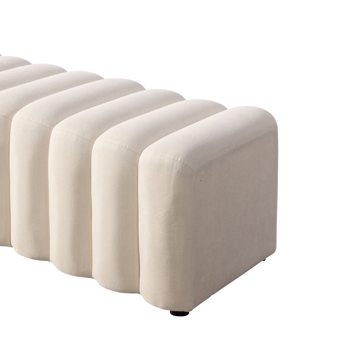 white ottoman bench