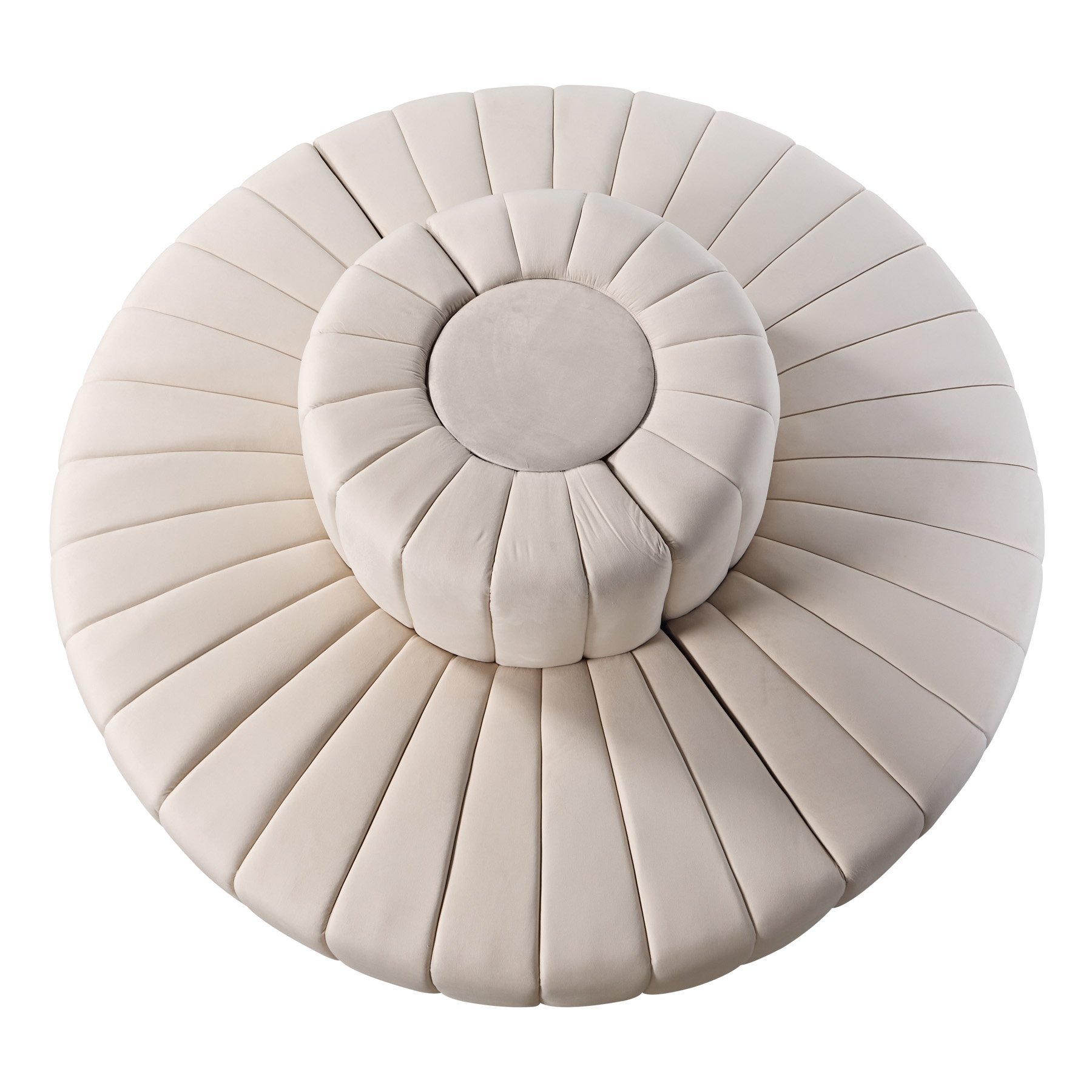 round ottoman white