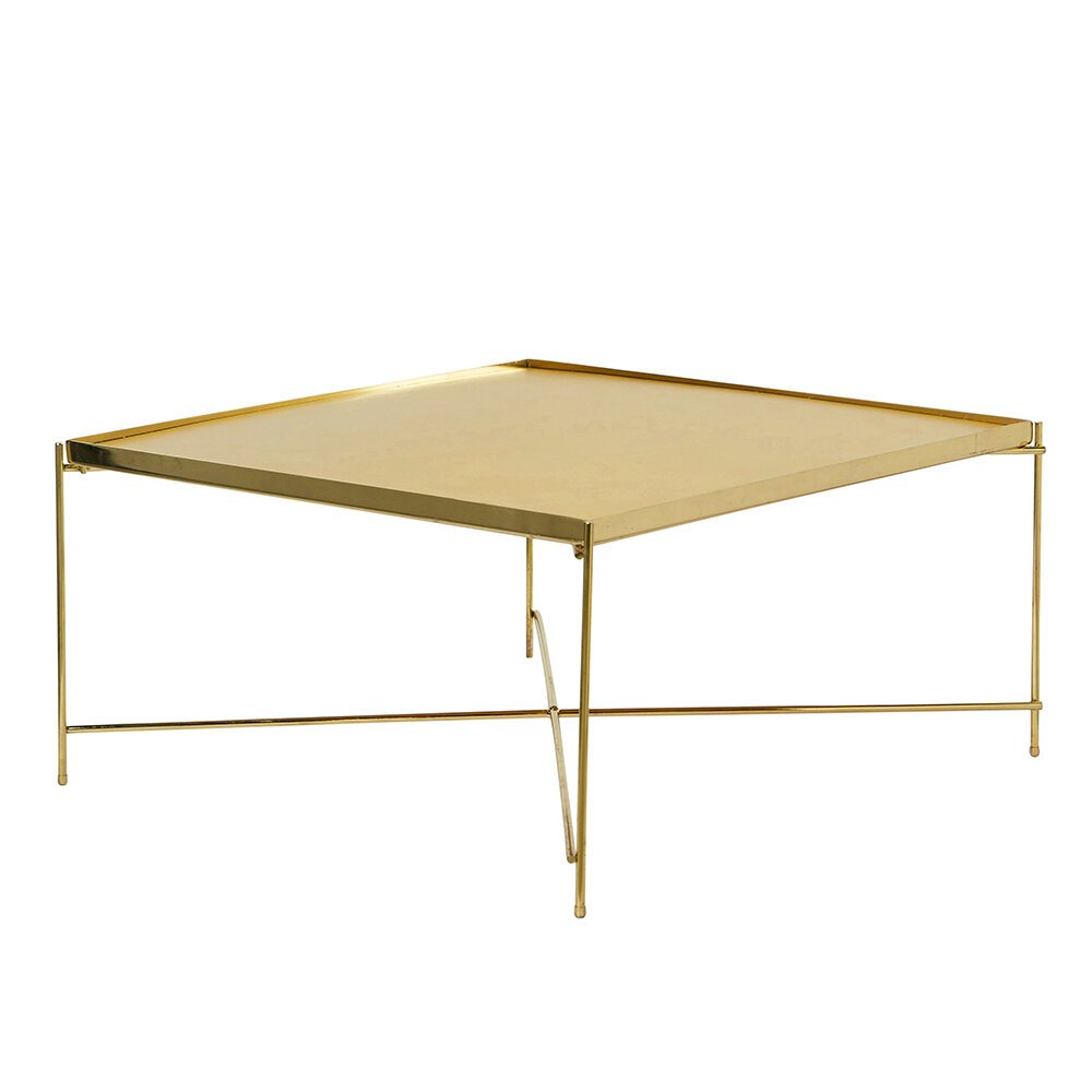 square tray gold