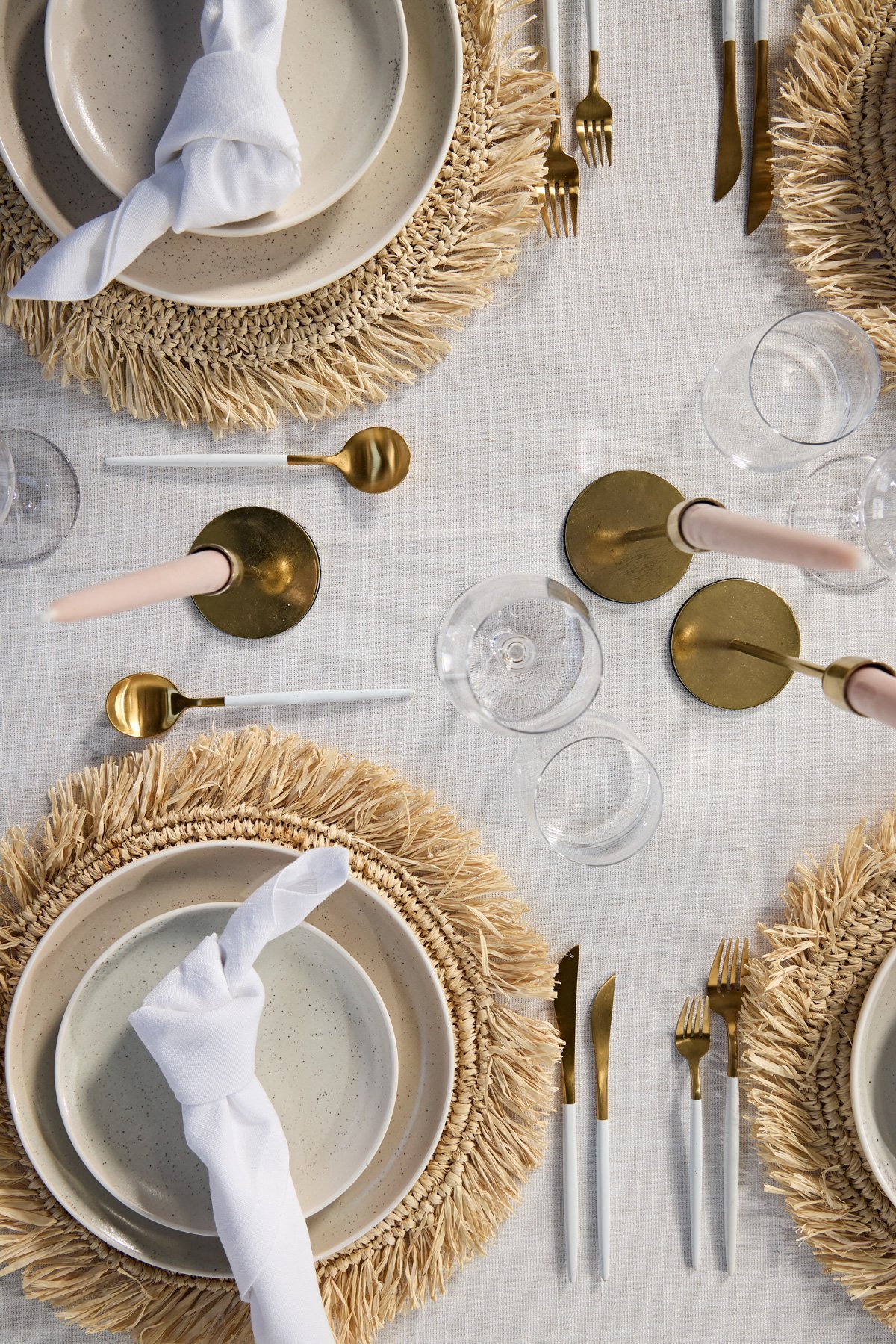 white weave napkin simply seated