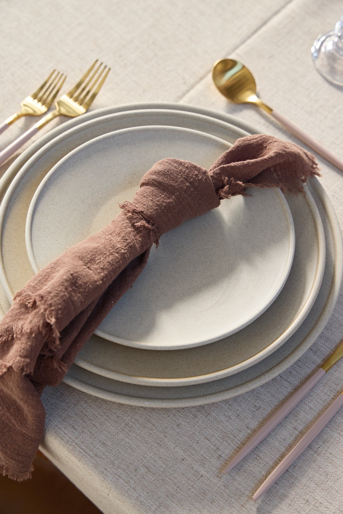mocha napkin simply seated