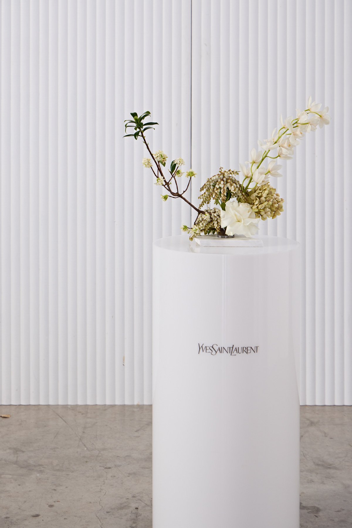 styled round plinth