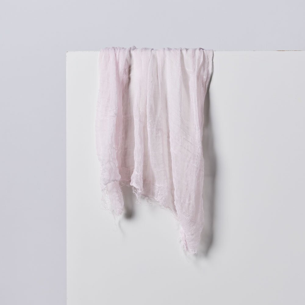dusty pink cotton runner
