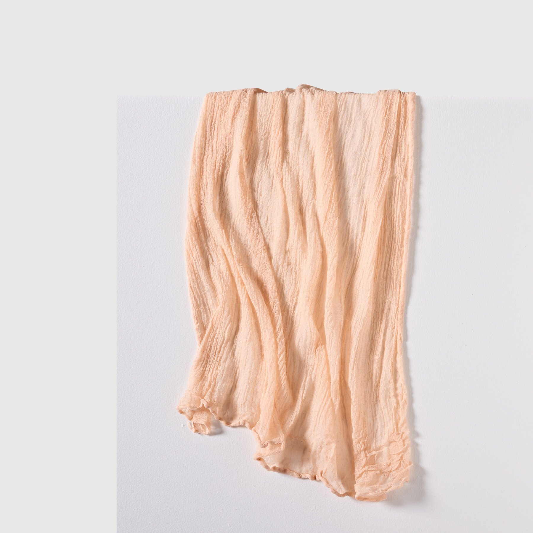 peach table runner hire cotton