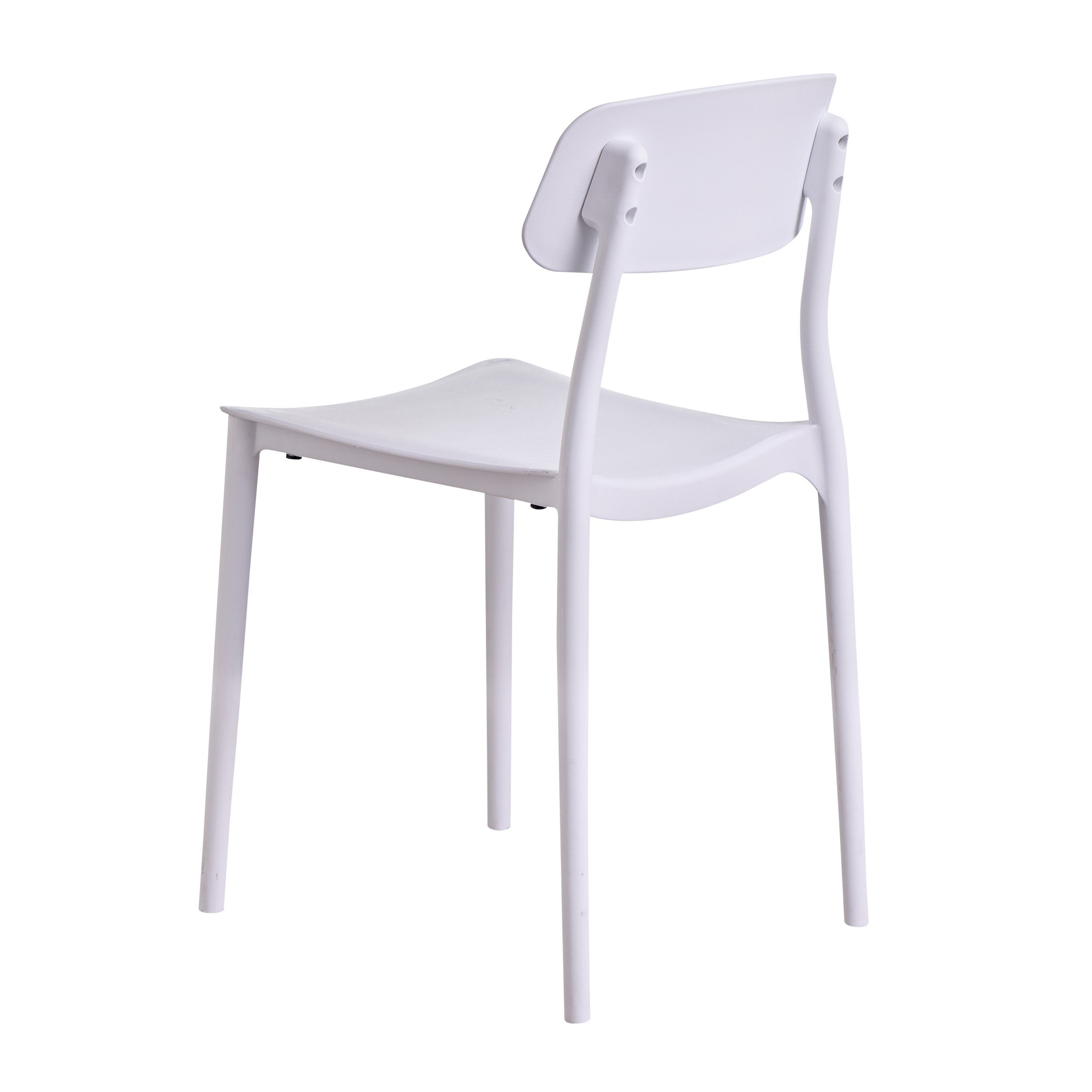 alfresco white dining chair plastic