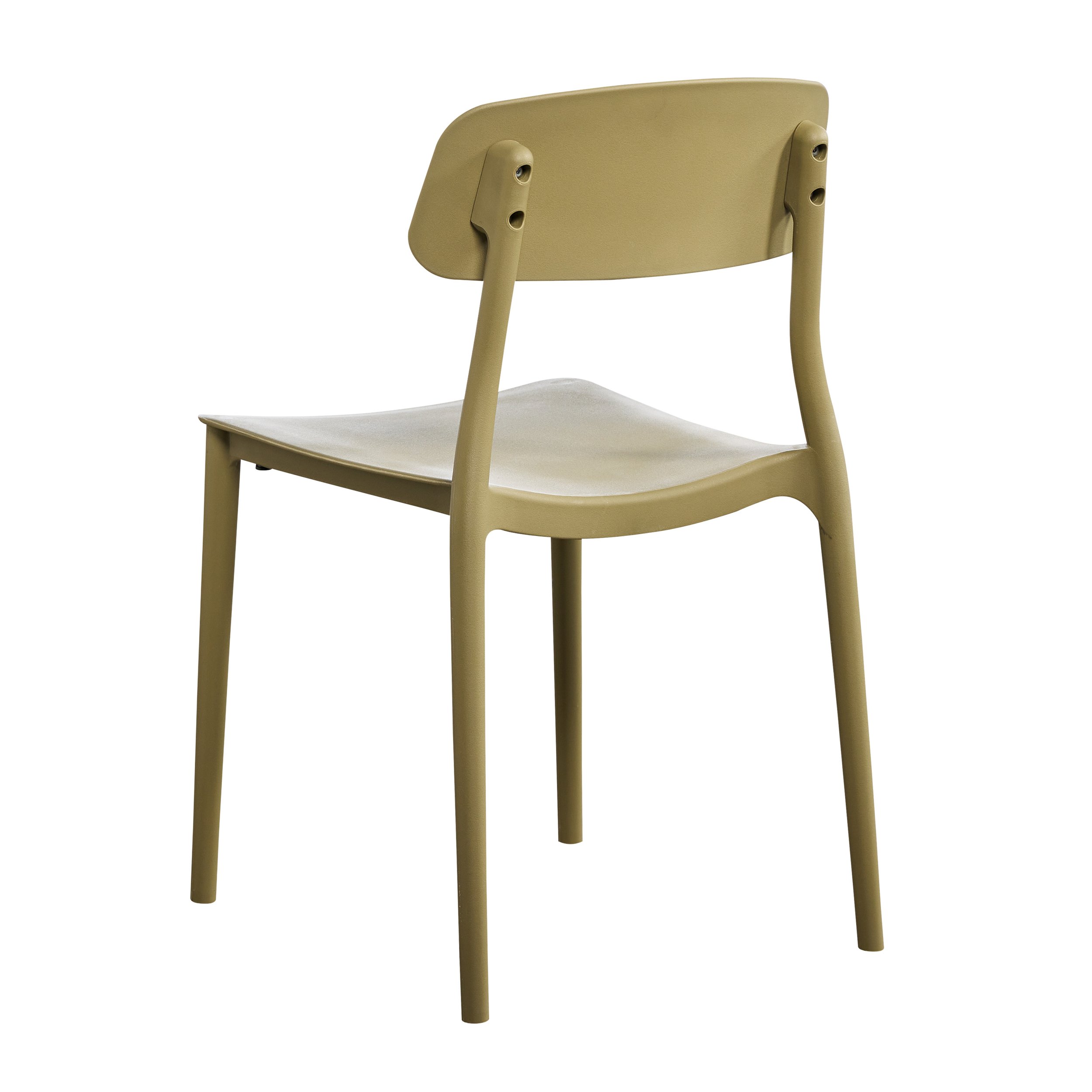 olive plastic chair