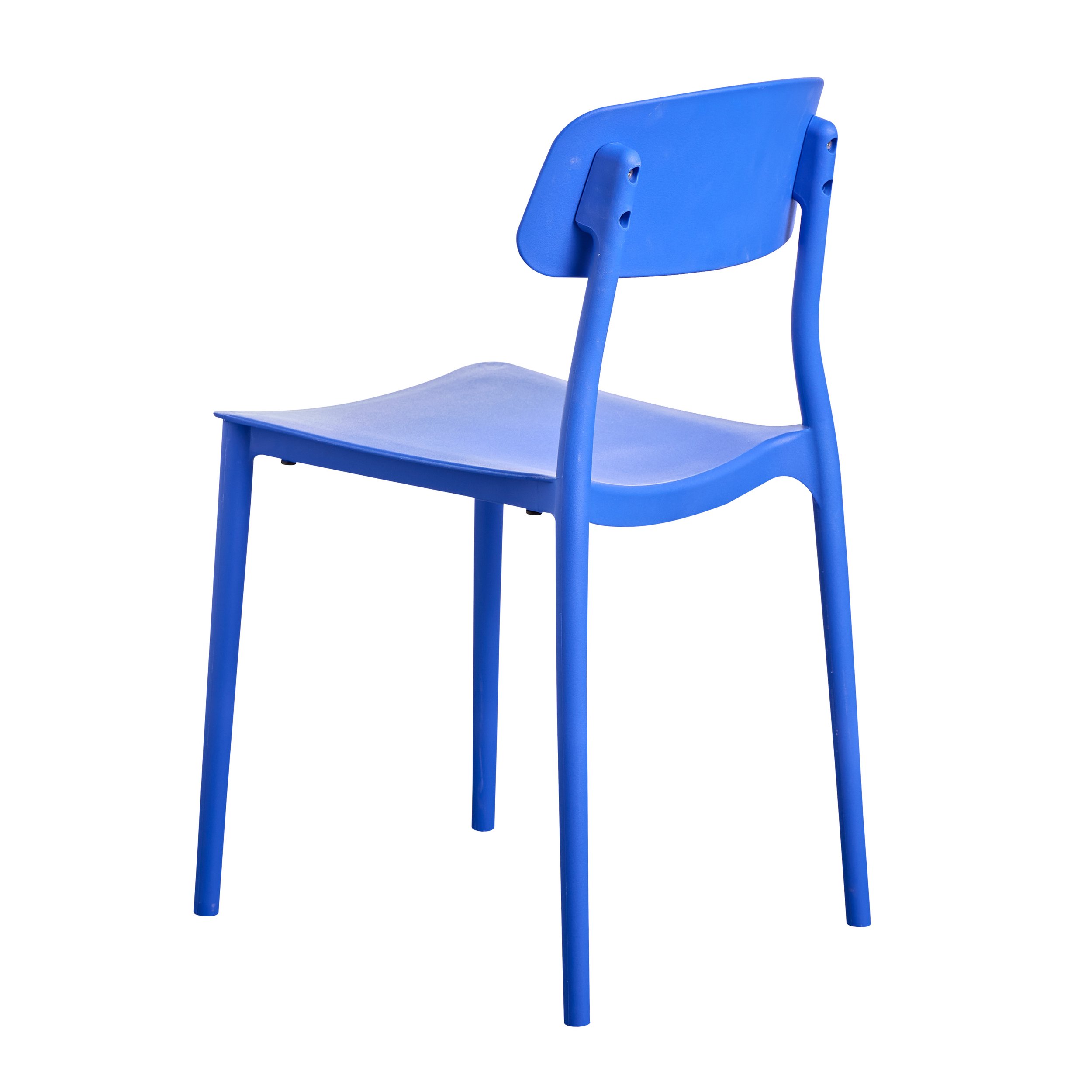 plastic blue chair