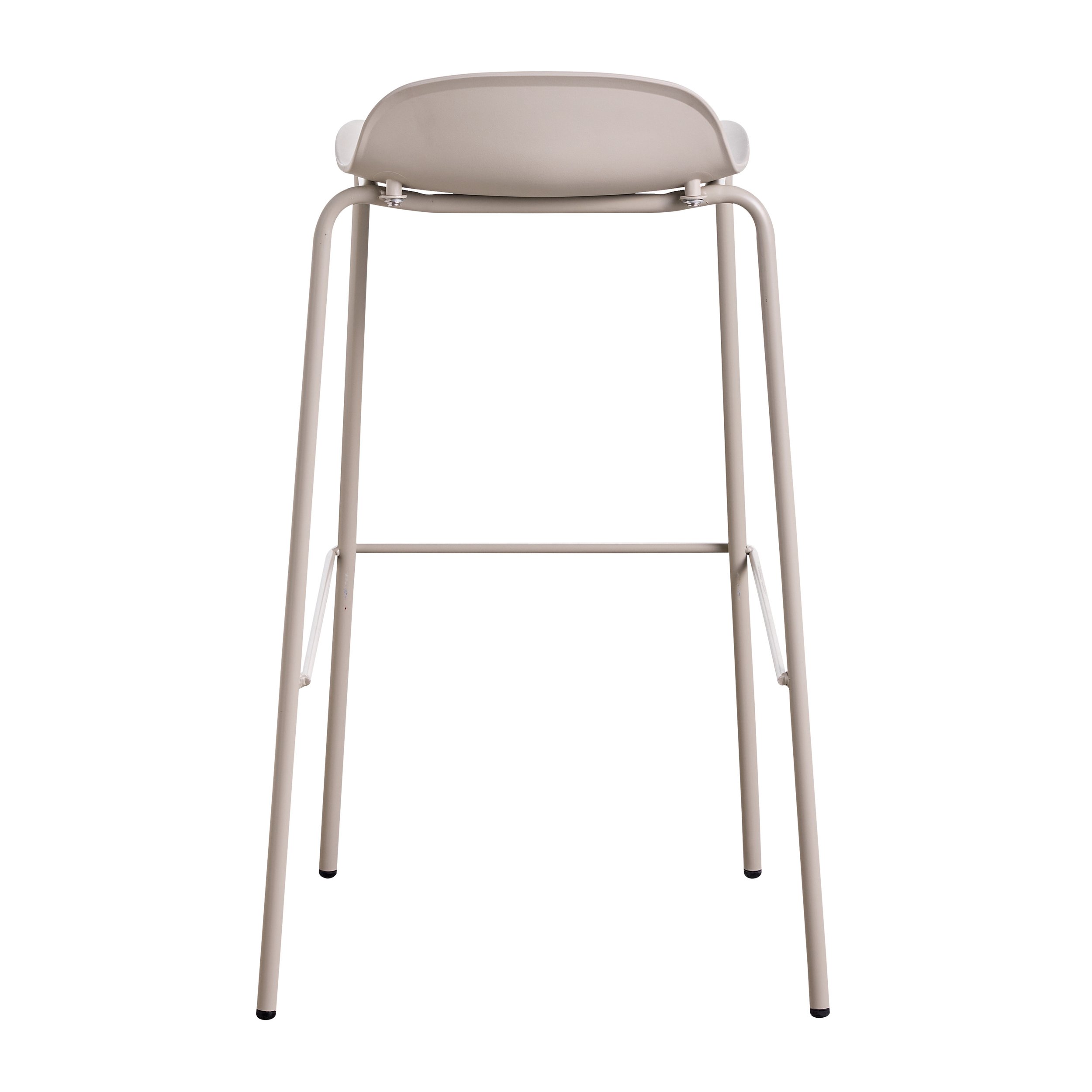 beige plastic stool