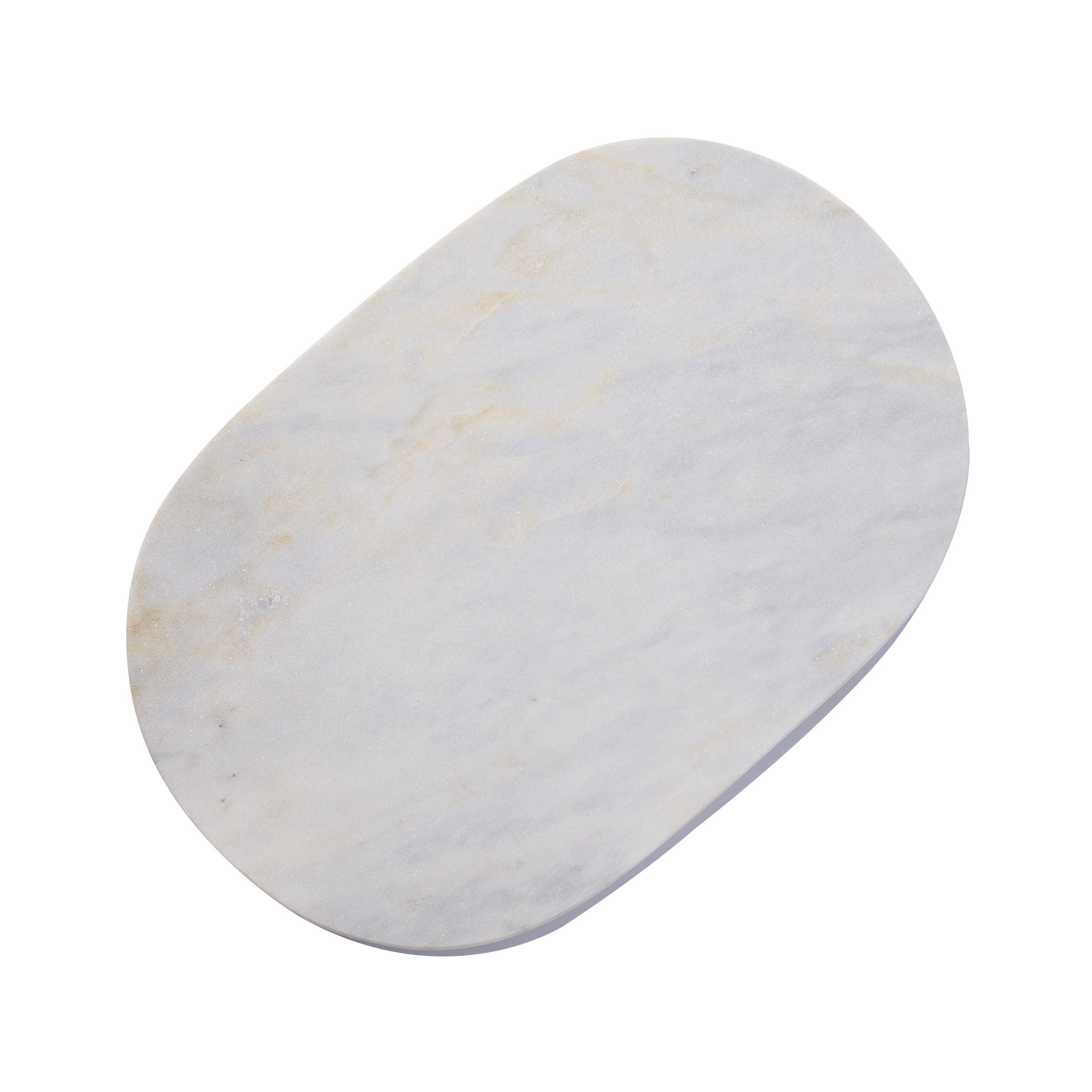 marble white oval platter