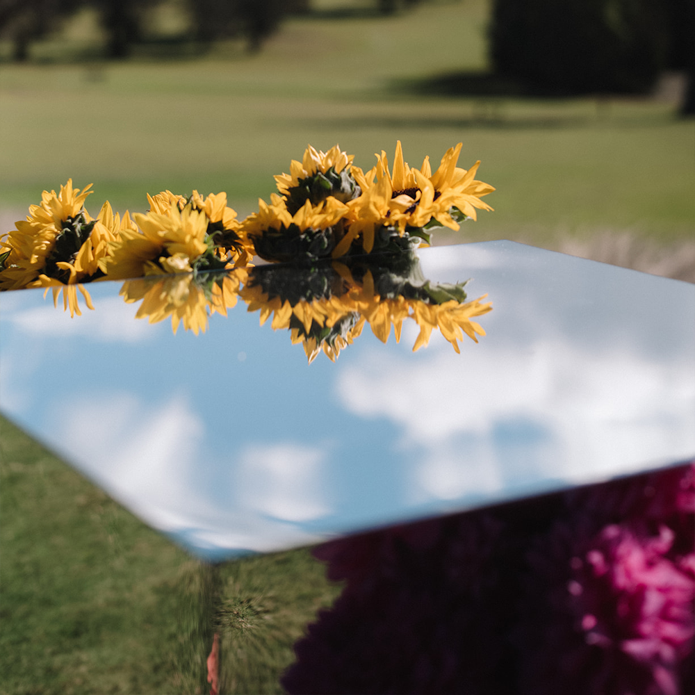 mirror plinths
