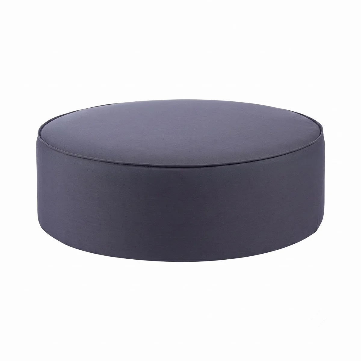 ROUND OTTOMAN -  CHARCOAL
