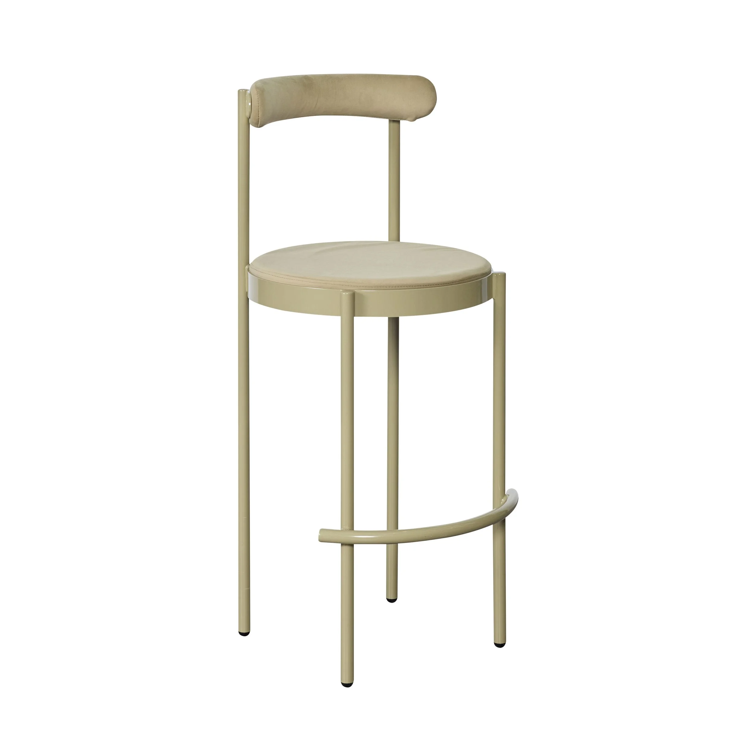 luxury sage velvet bar stool for events
