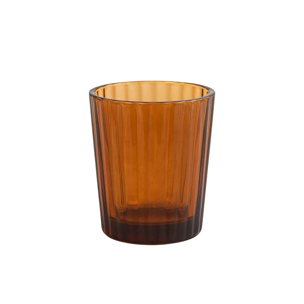 FLUTED AMBER VOTIVE