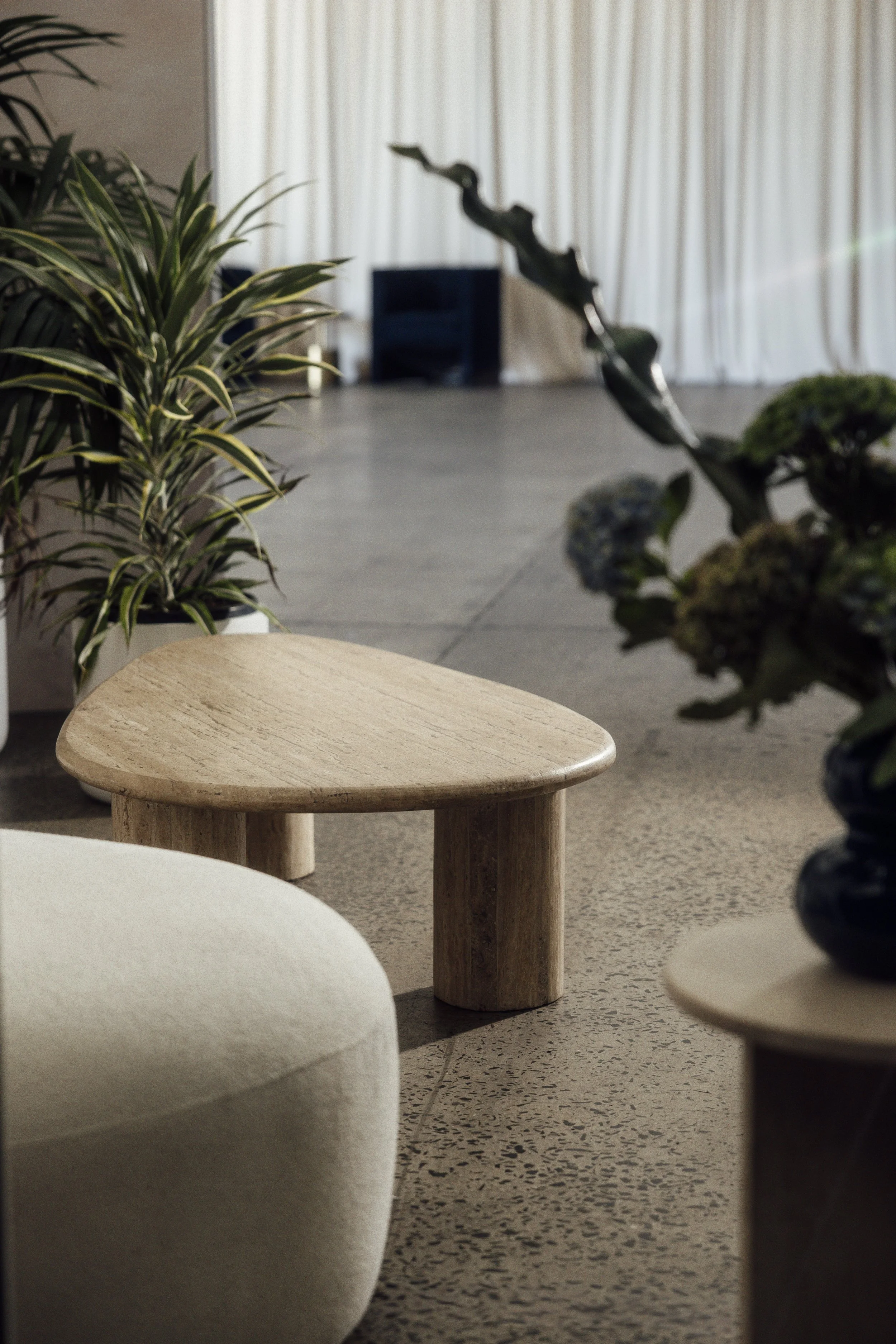 Timber coffee table hire