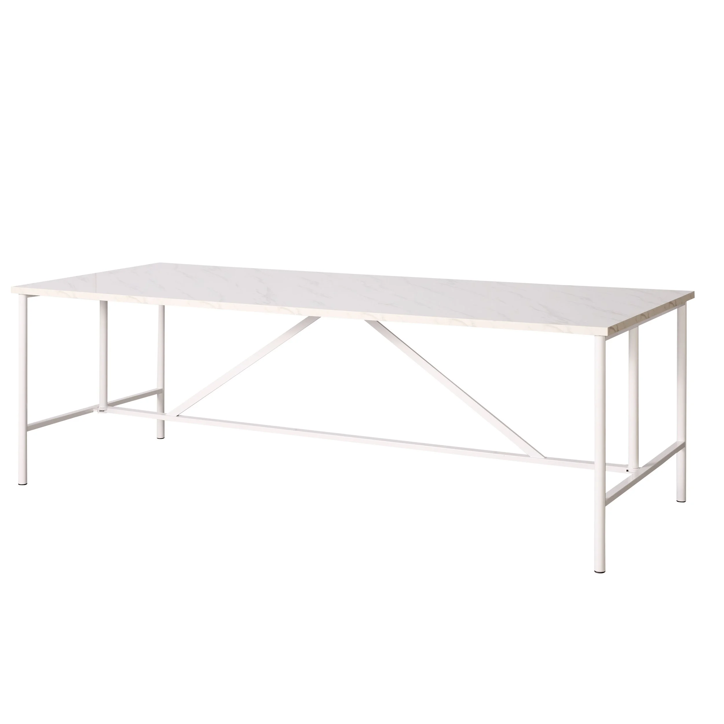 MARBLE DINING TABLE - WHITE