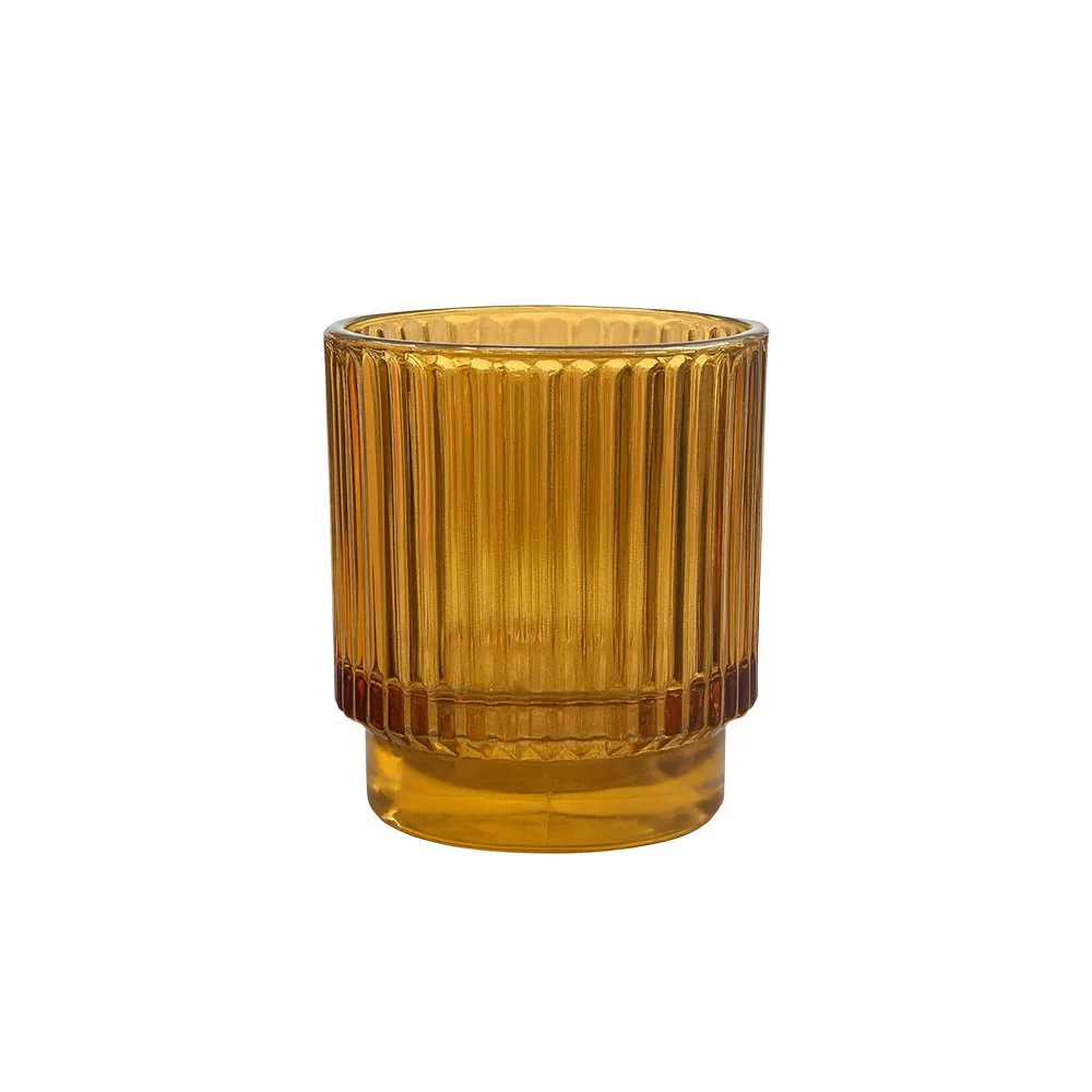 RIBBED HONEY VOTIVE