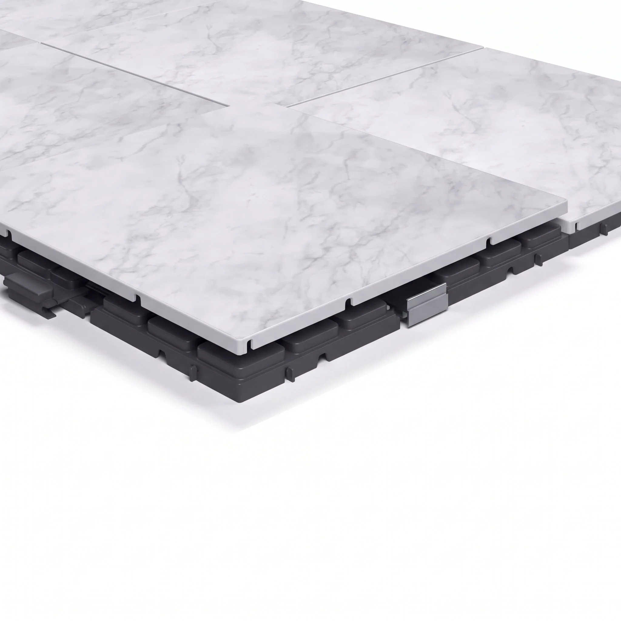 FLOOR TILE - WHITE MARBLE