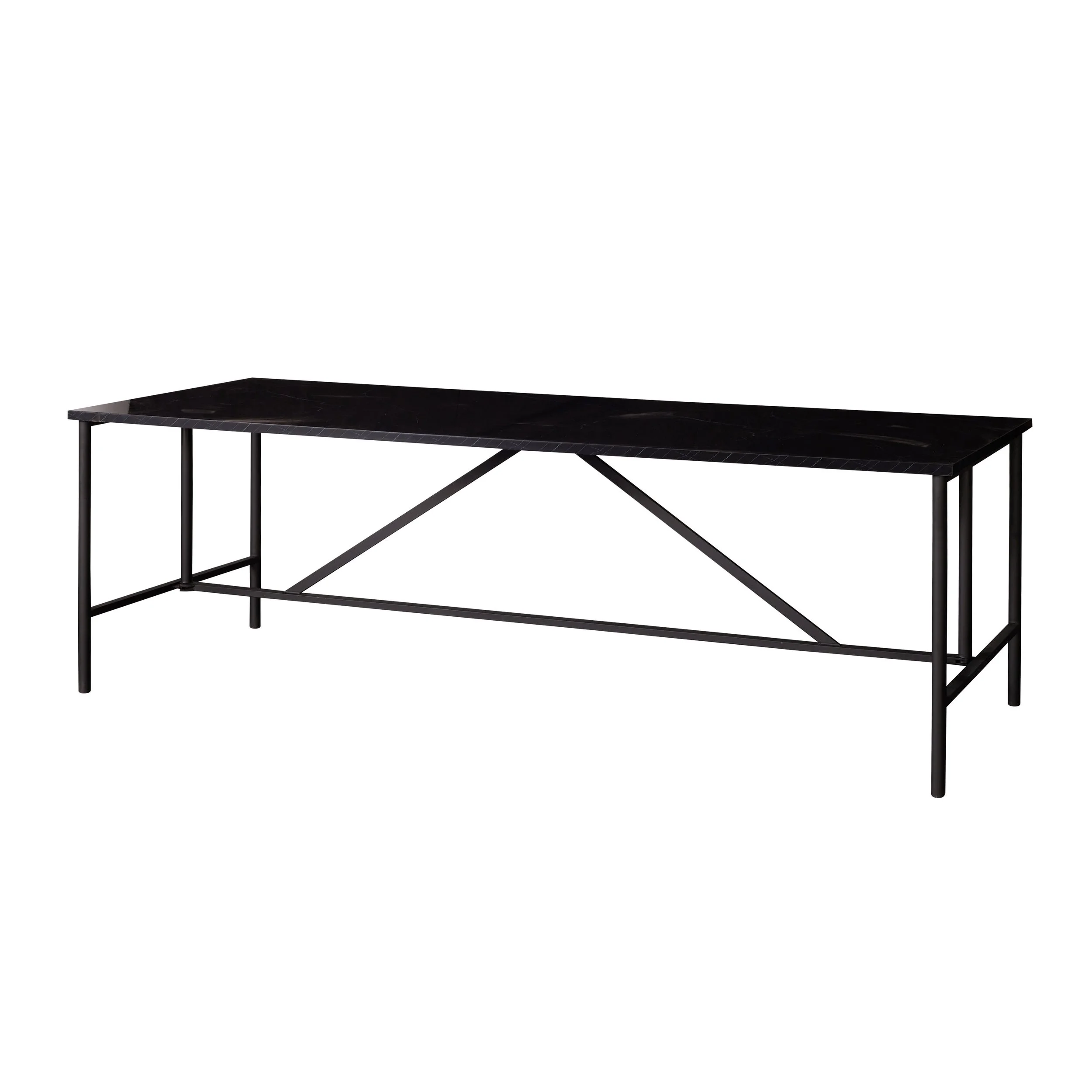 MARBLE DINING TABLE - BLACK