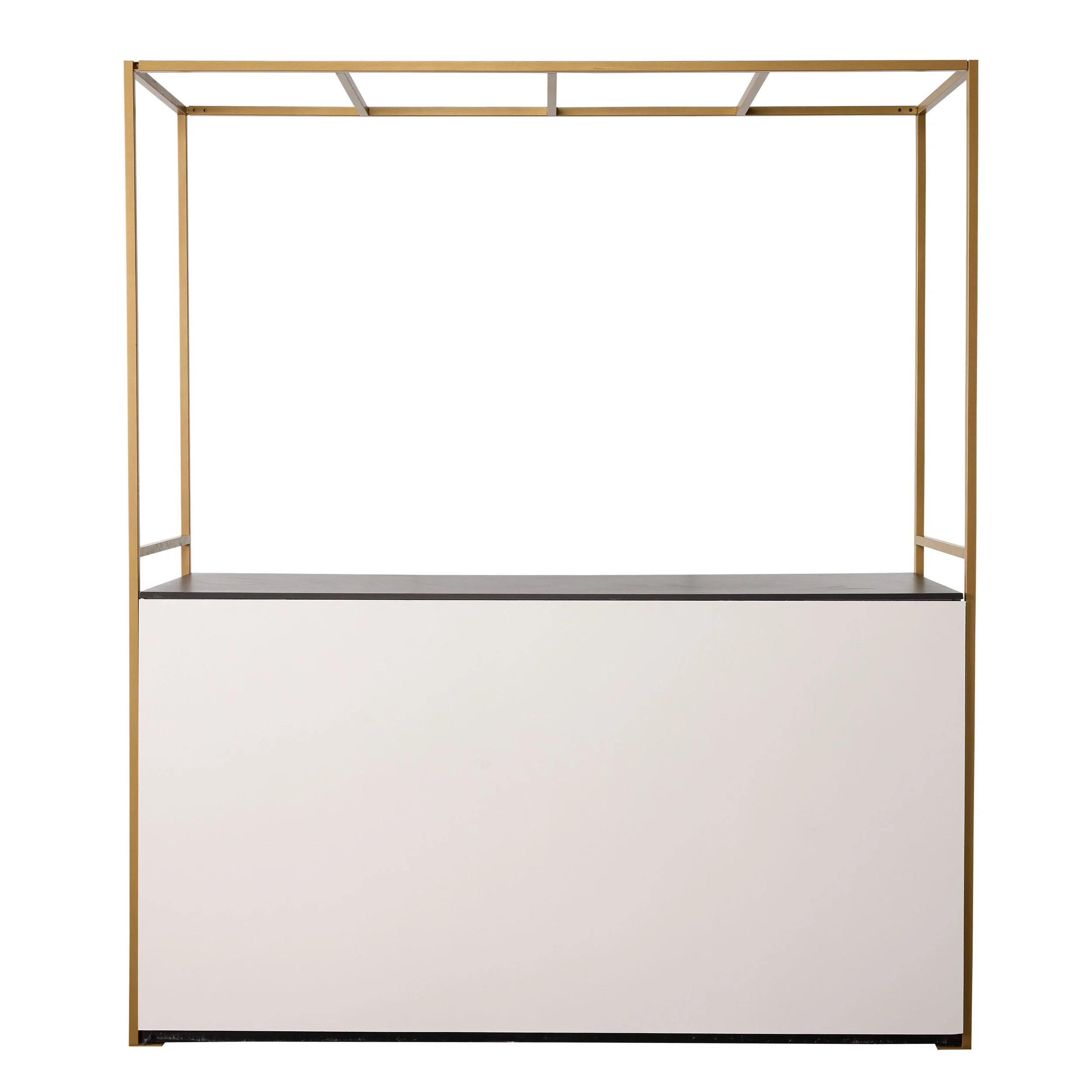 perfect structure to fit bars and food stations in to support branding & signage