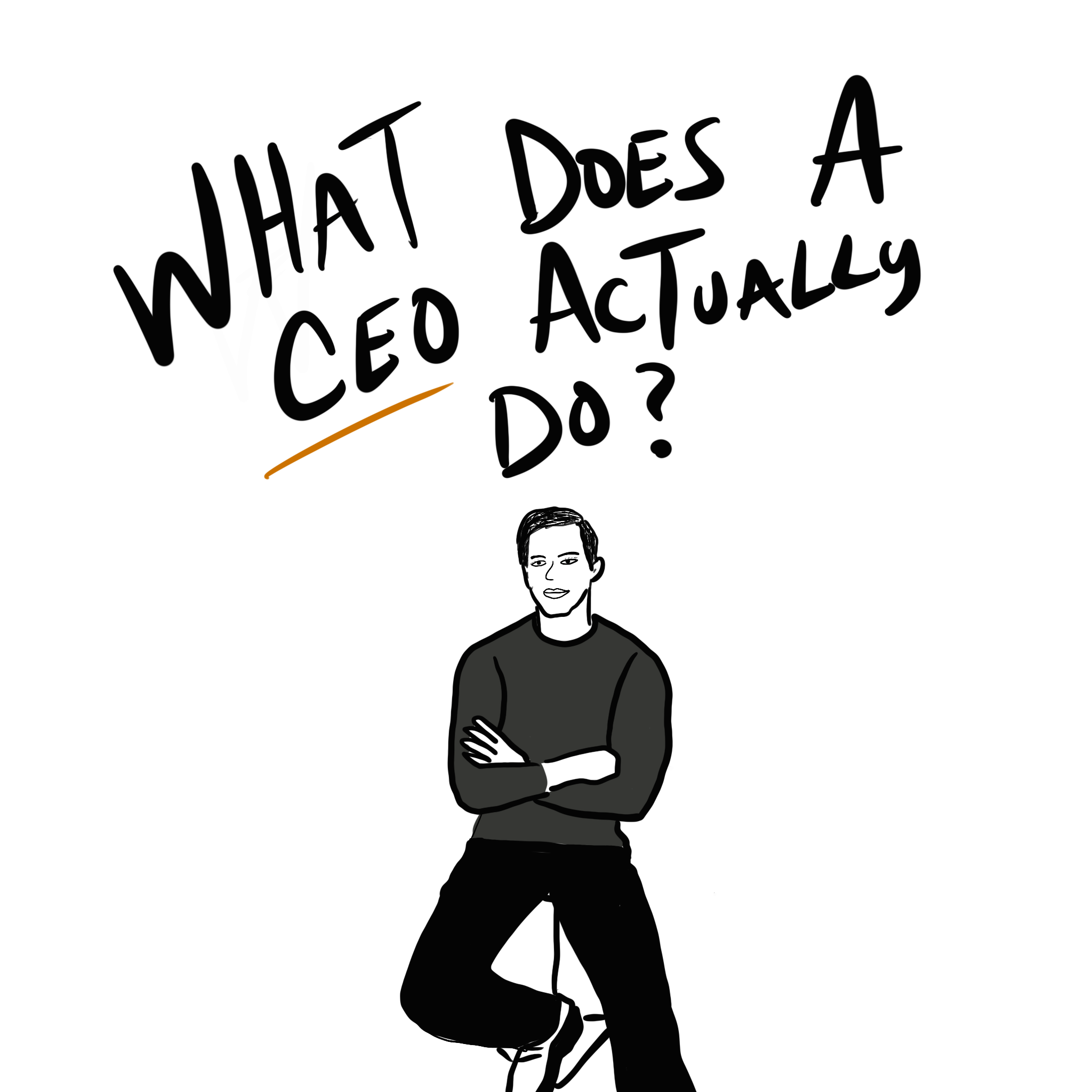 Brandon Ivan Pena CEO guide illustration - helping new business owners and entrepreneurs learn leadership skills at SoyBrandon.com