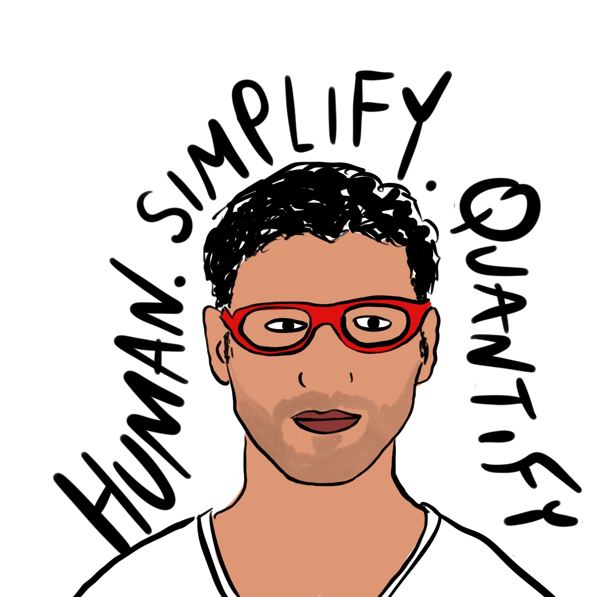 illustration of human, simplify, quantify by brandon ivan pena leadership