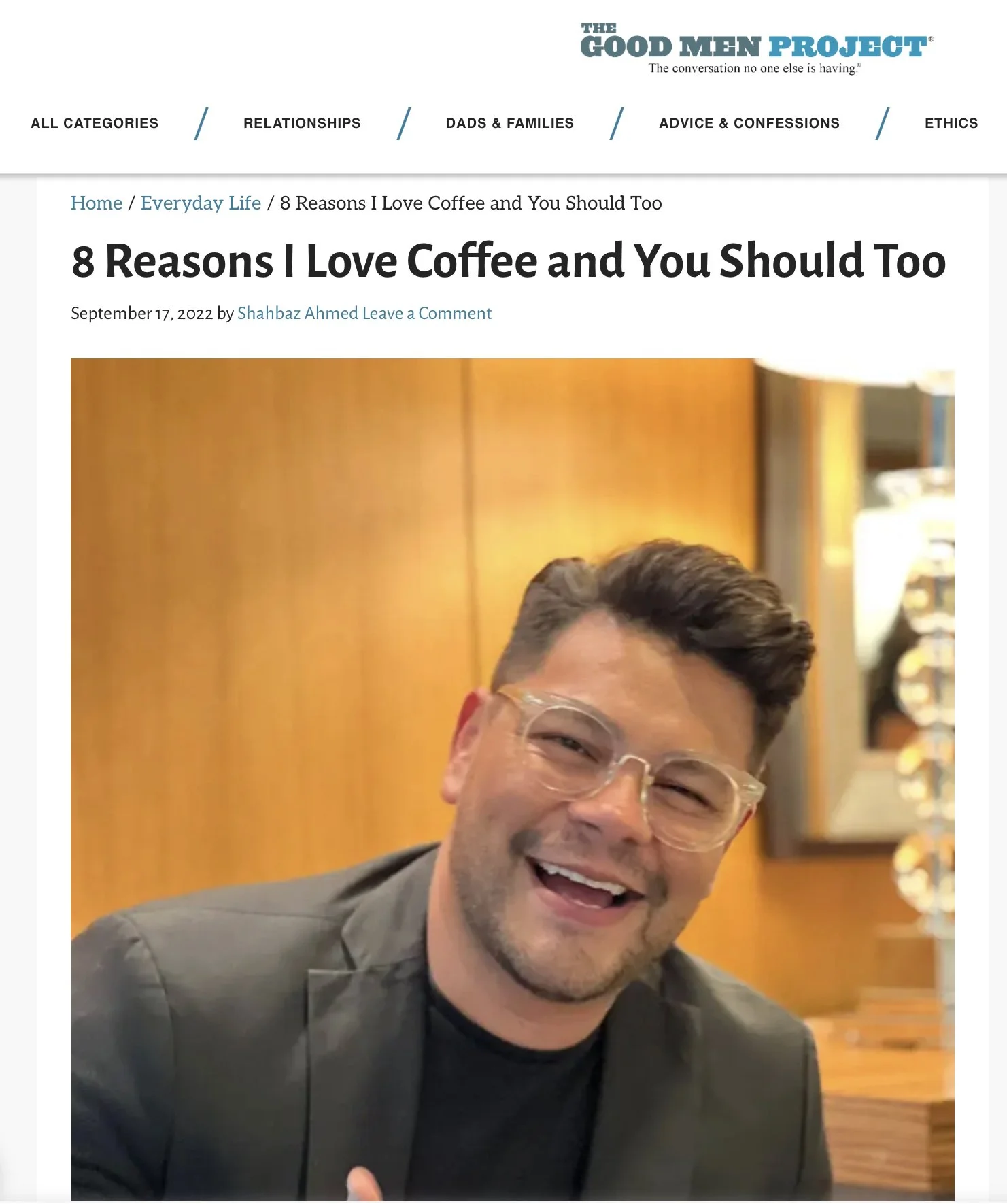 Brandon pena on good men project 8 reasons why i love coffee and you should too
