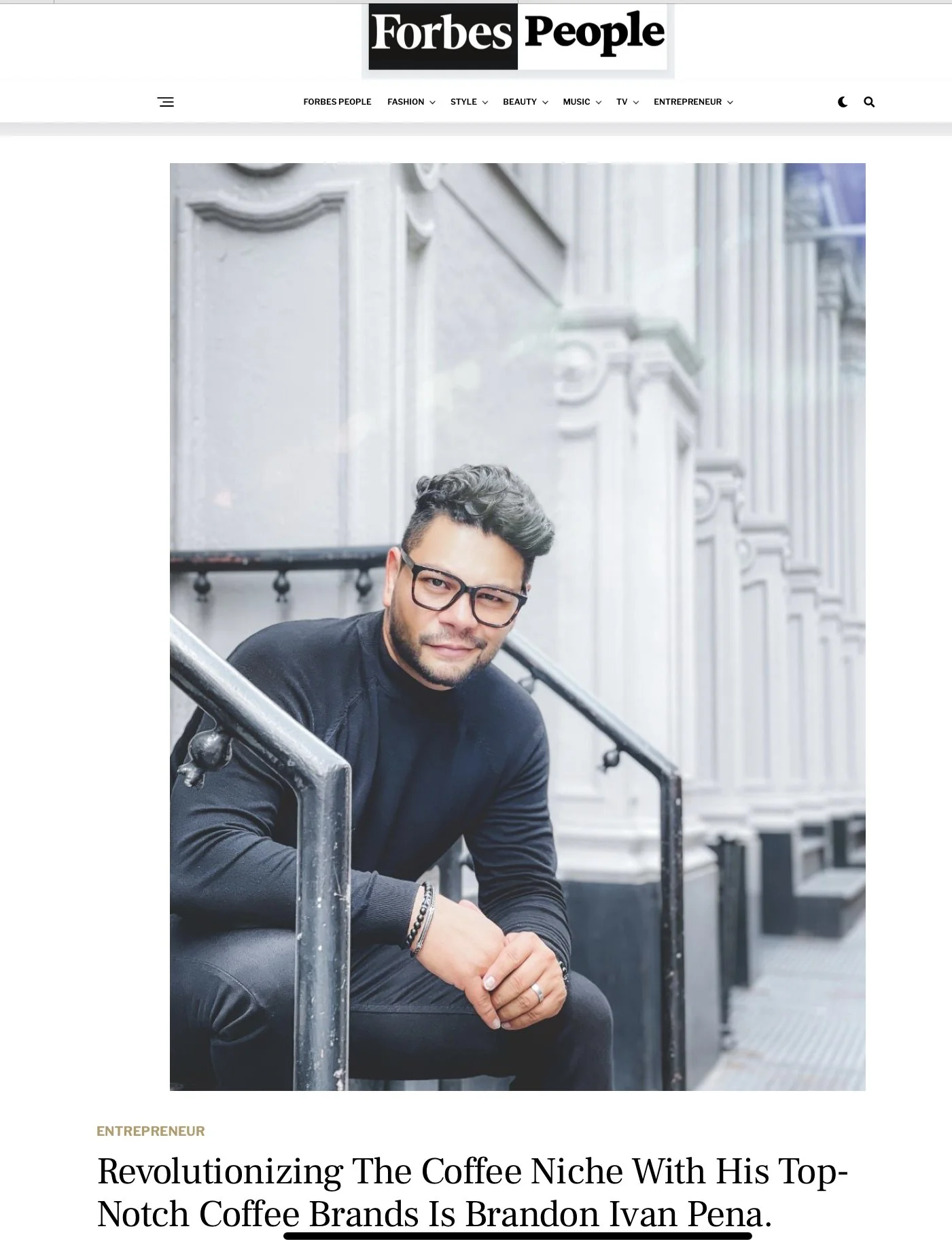 Revolutionizing the coffee niche with 787 Coffee is Brandon Pena