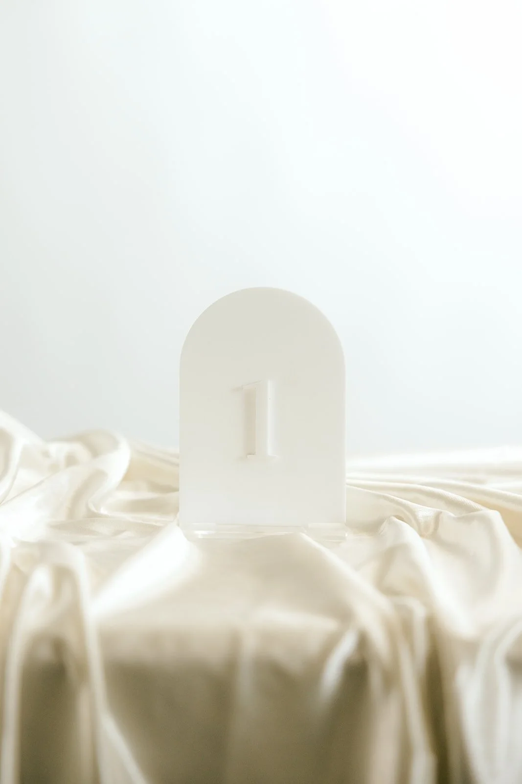 White Table Numbers