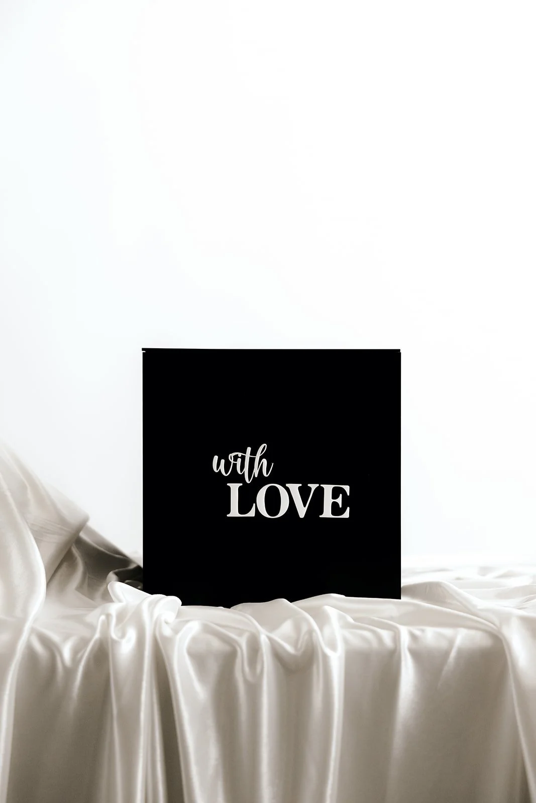 Black 'with love' wishing well