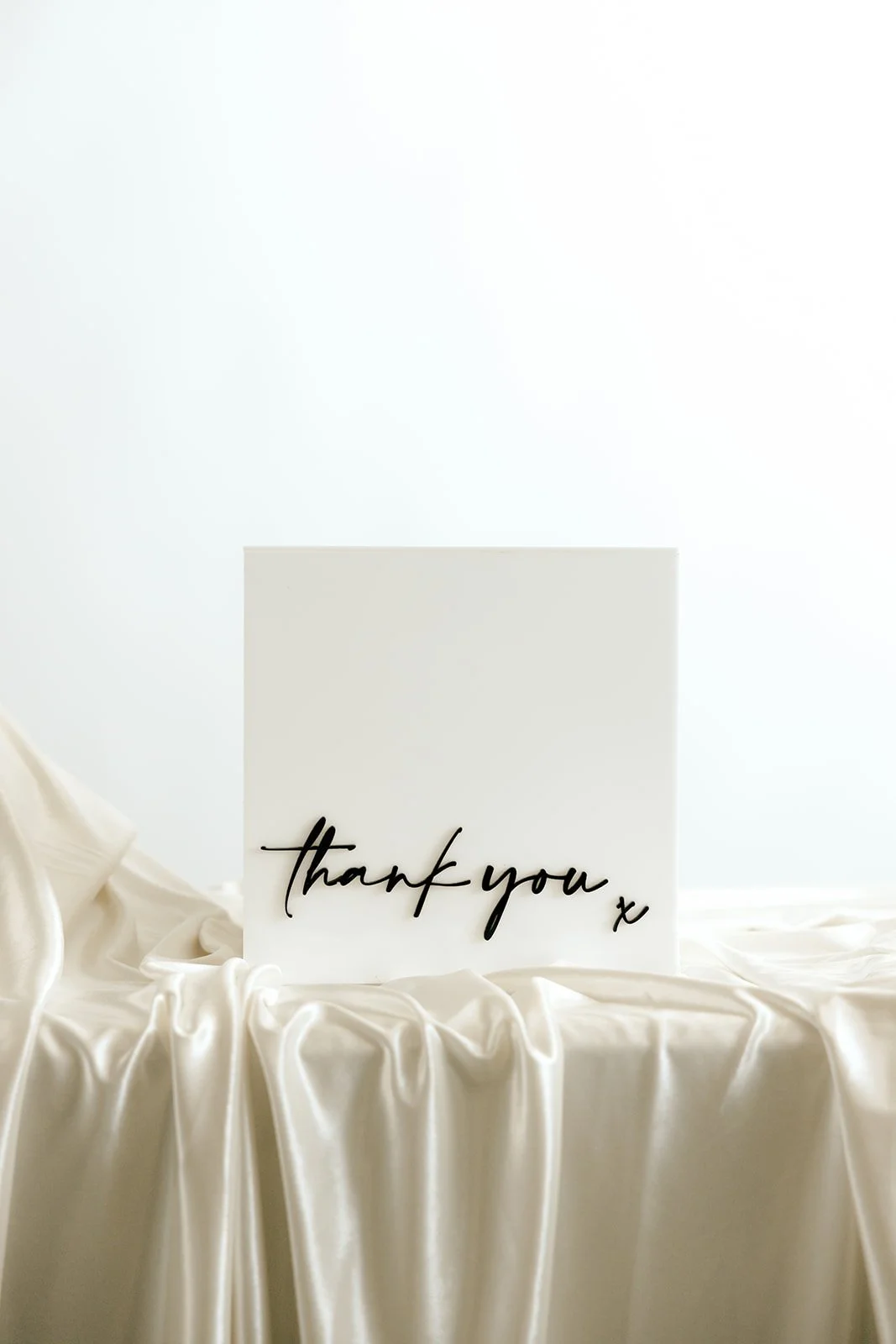 White 'Thank You' Wishing Well