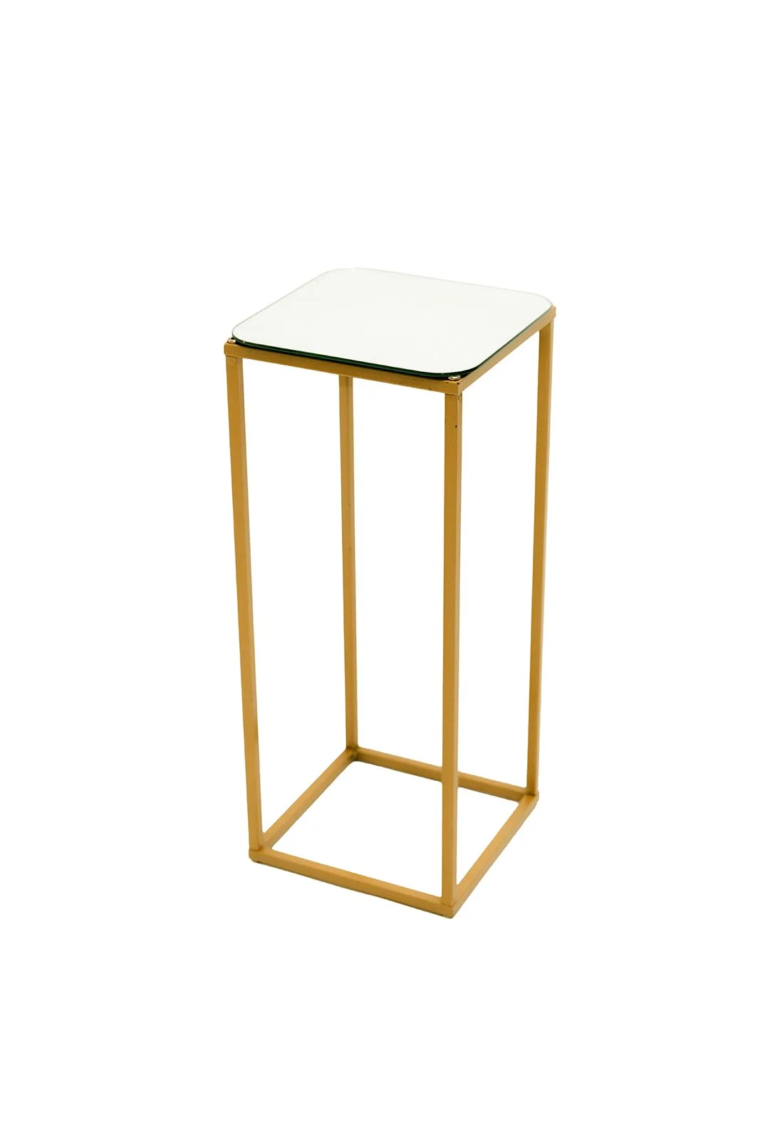 Gold stand with mirror plate