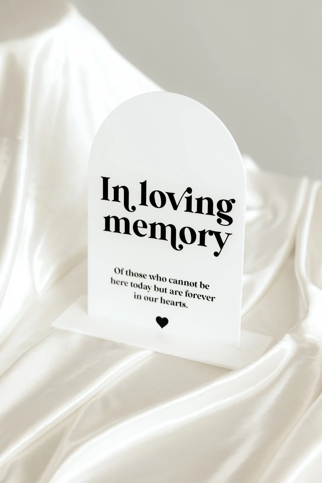 In loving memory sign