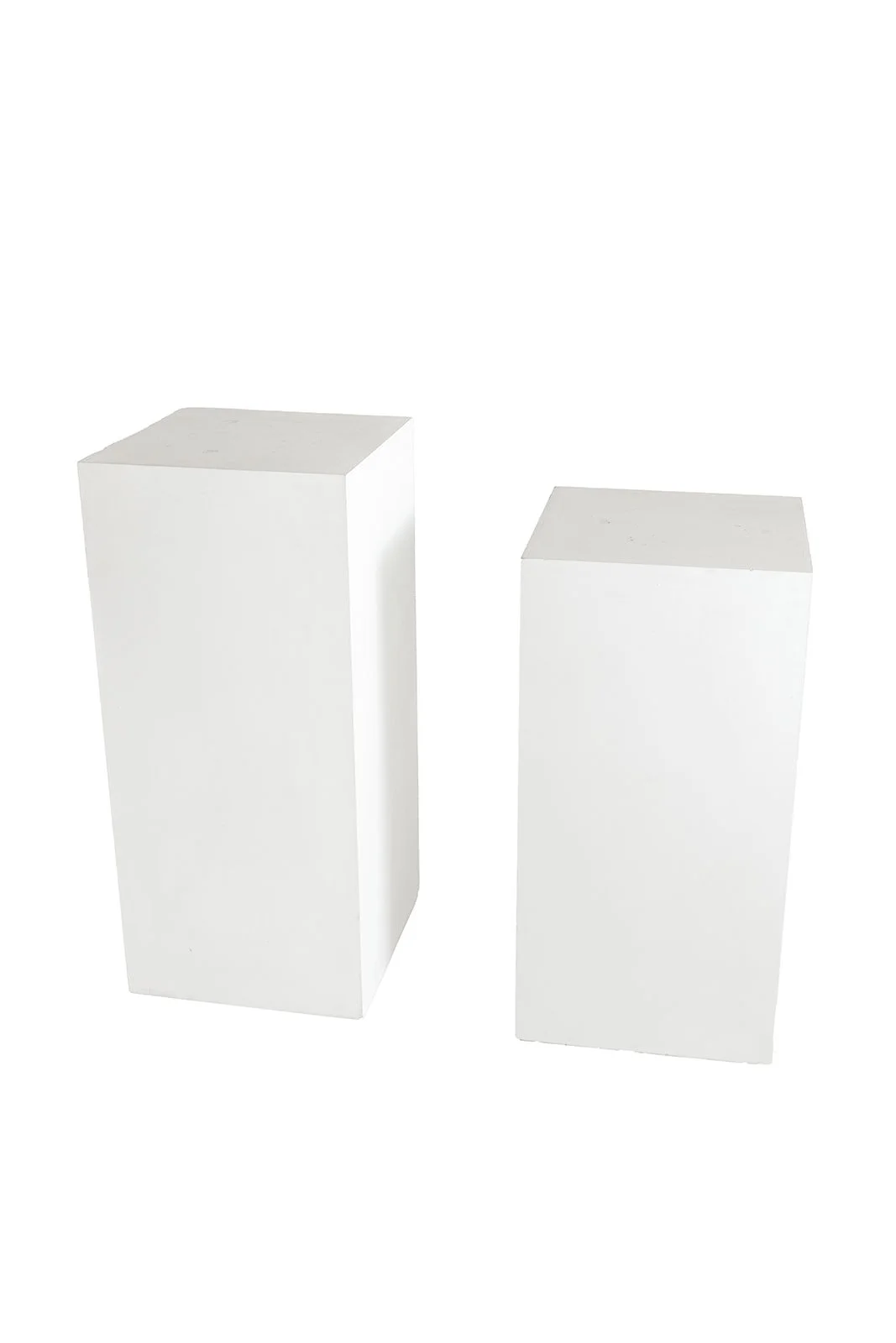 Clear plinths