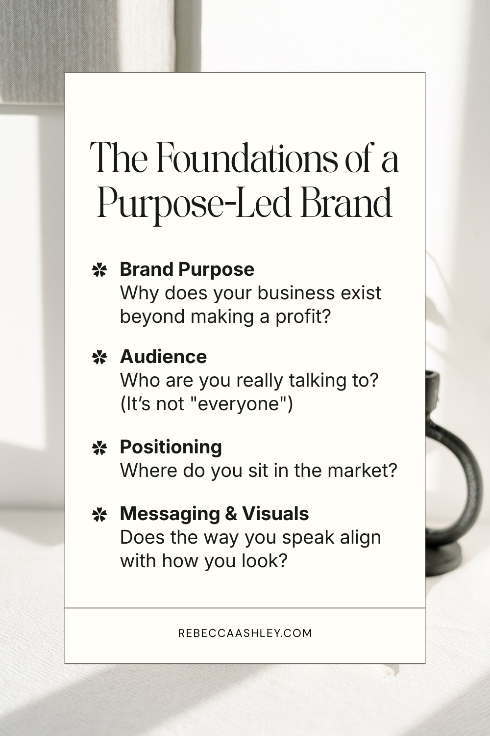 Why your brand isn't converting: The power of brand clarity. Rebeccaashley.com