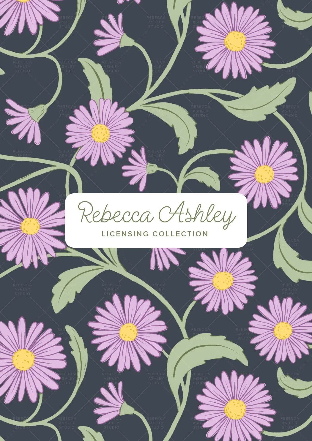 Swan River Daisy Vine | Repeat Pattern