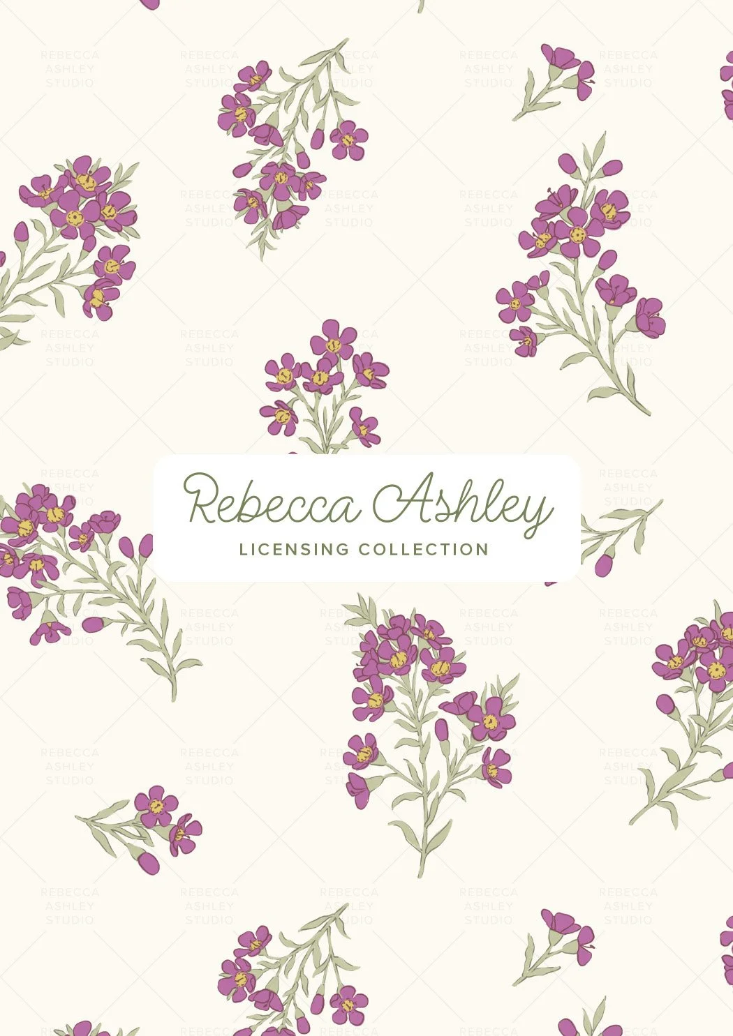 Geraldton Wax Flower | Repeat Pattern