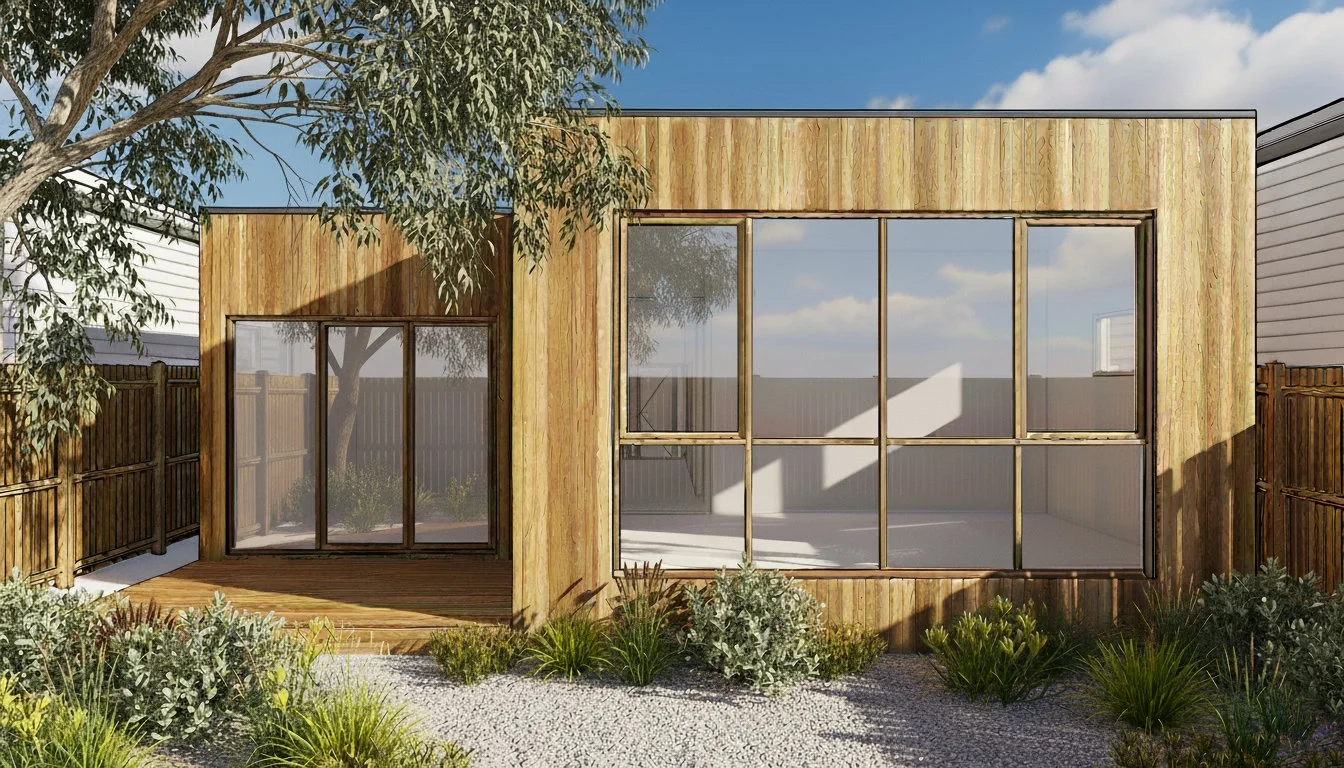 Modern residential extension in Brunswick by Dean McCredden Architect.