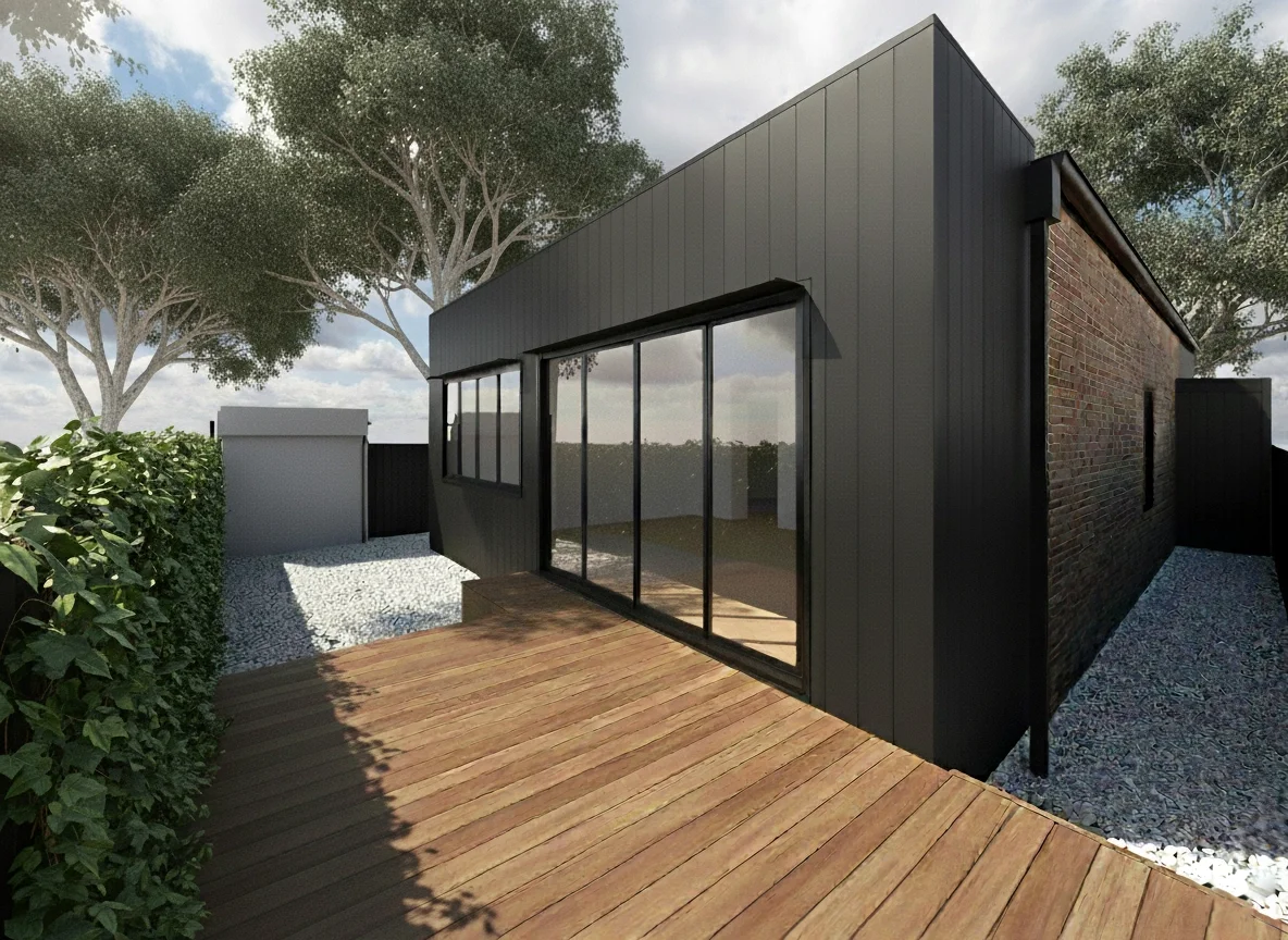 Modern residential extension in Moonee Ponds by Dean McCredden Architect.