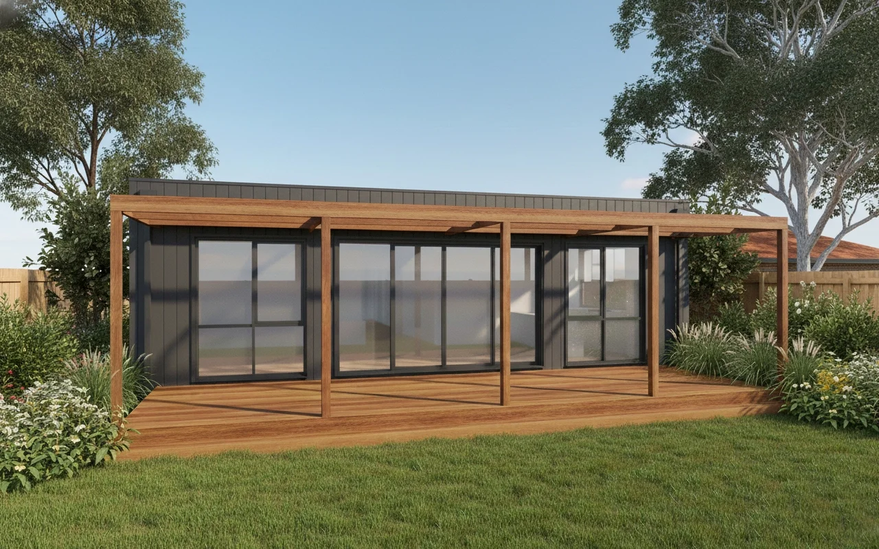 Modern residential extension in Highett by Dean McCredden Architect