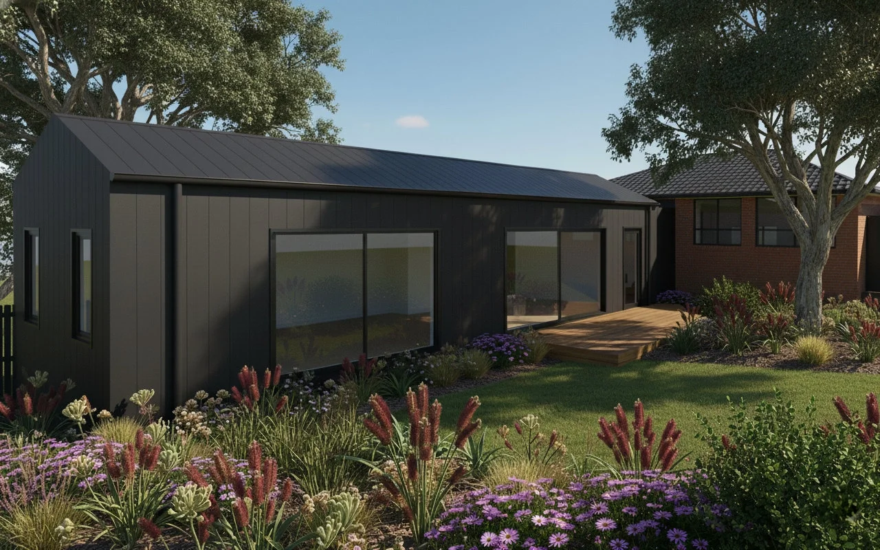 Modern residential extension in Watsonia North by Dean McCredden Architect