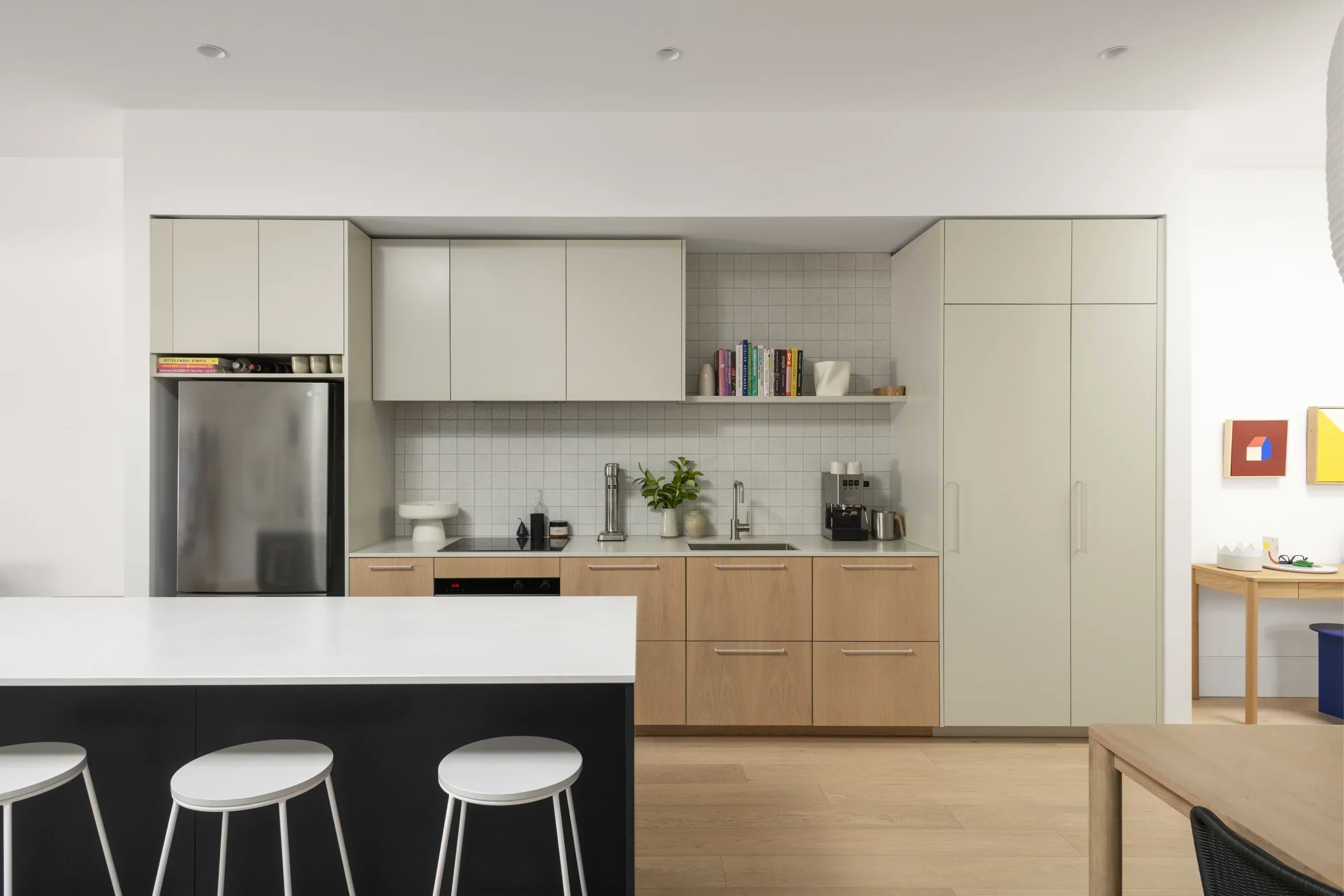 Modern residential Kitchen in Carlton North by Dean McCredden Architect.