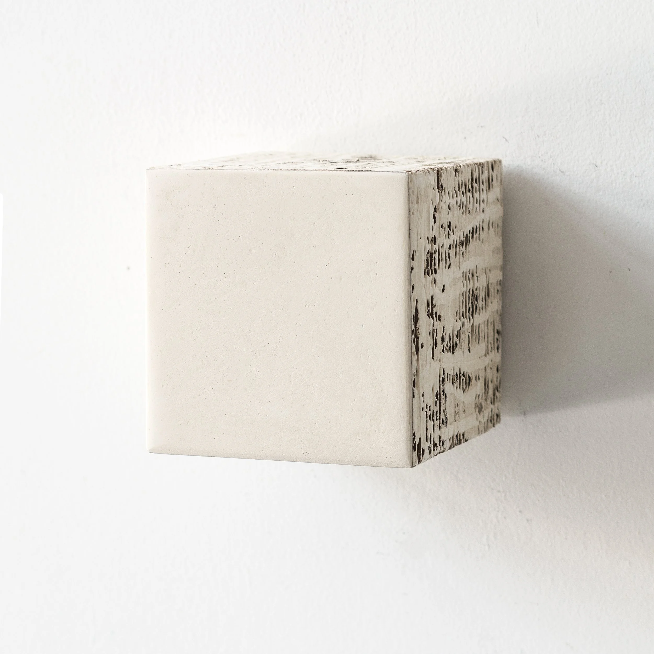 Minimalist 3D Wall Sculpture, Original Mixed Media Art Object