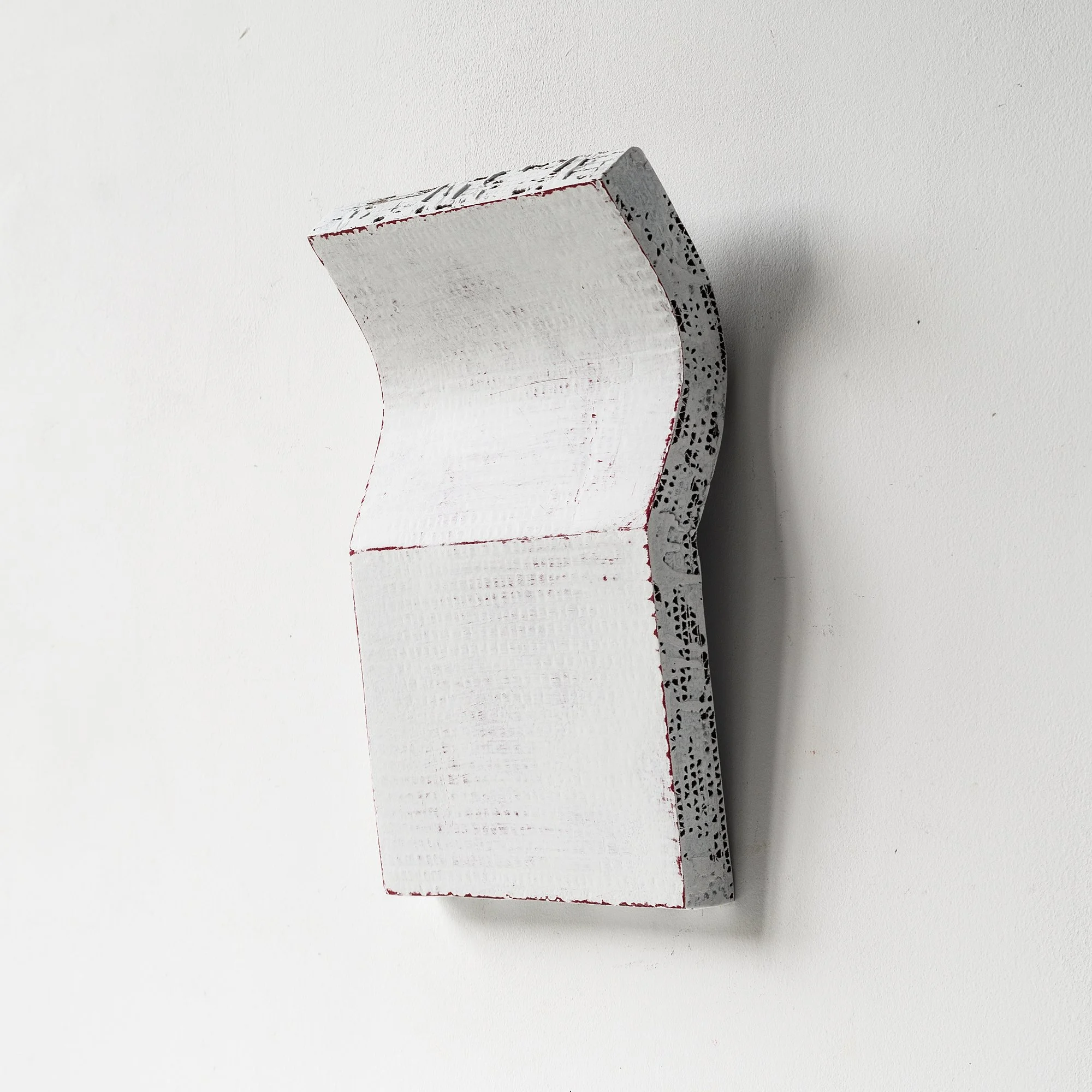 Minimalist Wall Sculpture, Small Abstract Art in White, Modern Home Decor, Unique 3D Artwork
