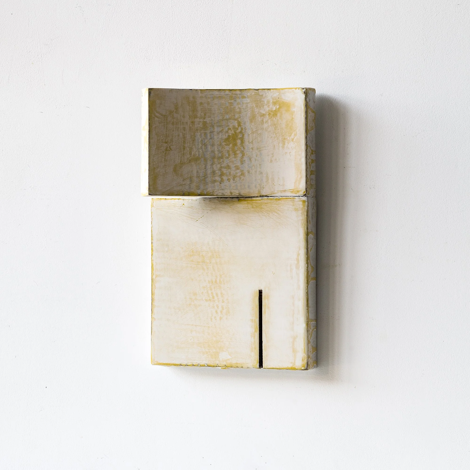 Abstract Ceramic Wall Art with Rustic Finish