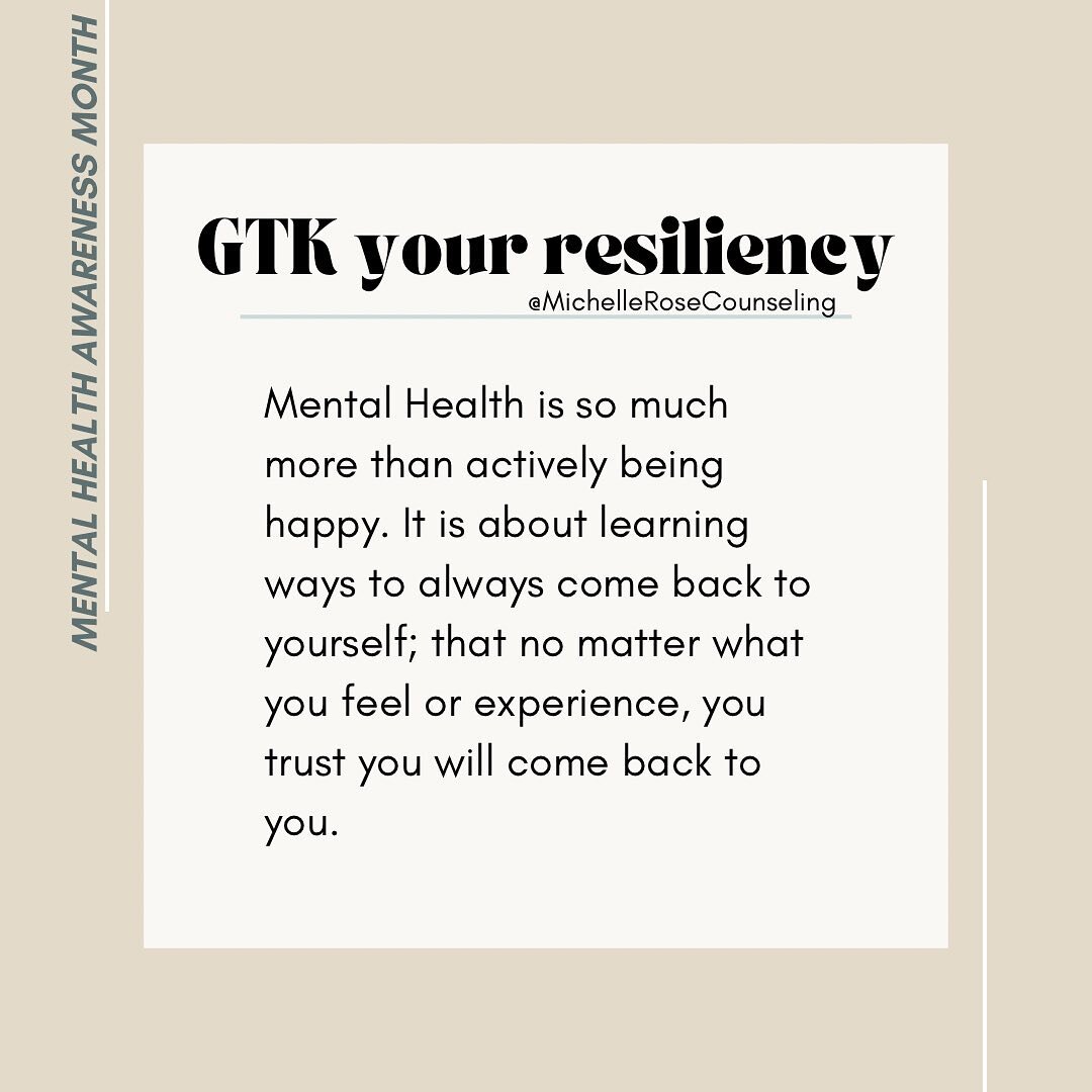 Resiliency✨

This has been such a buzzword in mental health and just like most buzzwords the interpretation of its meaning has been skewed 📐 

Resiliency is not &ldquo;just taking what life gives you&rdquo;
Resiliency grows as you grow through your 