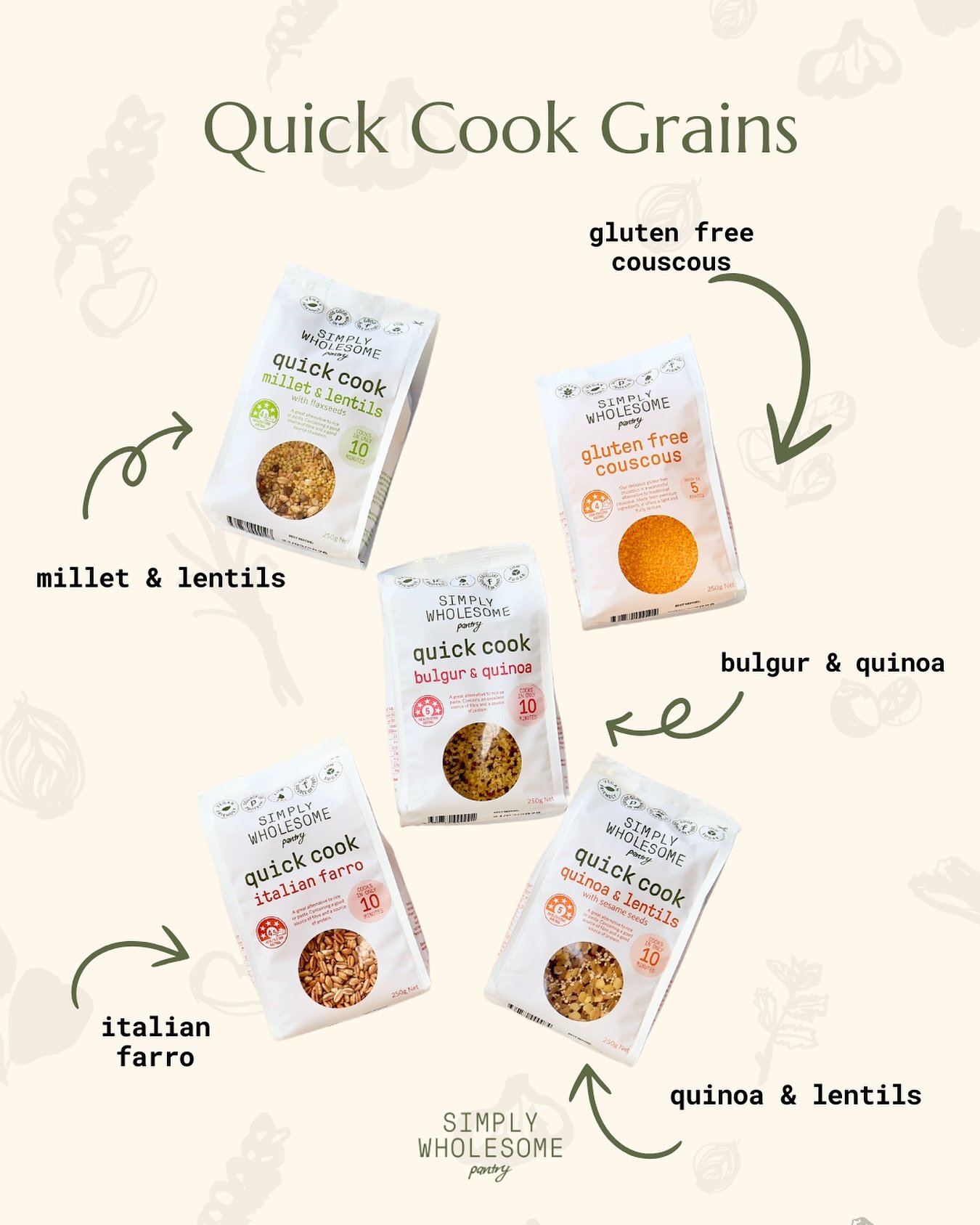 Busy weeknights just got a whole lot easier! Our Quick Cook Grains are here to bring you a nutritious meal base in minutes &ndash; perfect for those nights when time is tight but you don&rsquo;t want to sacrifice a nourishing meal! 

With versatile o