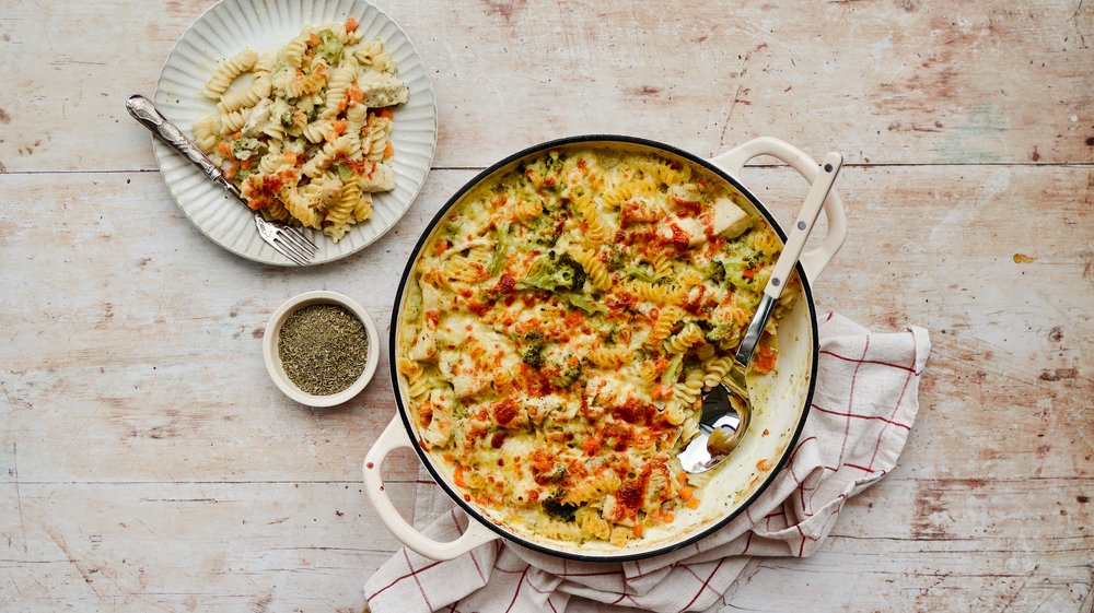 One Pan Creamy Chicken and Broccoli Pasta — Simply Wholesome Pantry