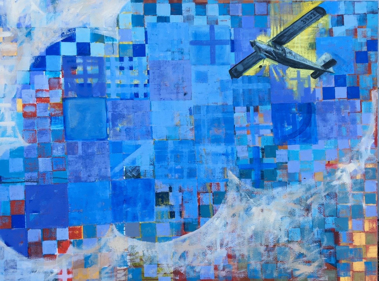 Airplane in the Sky
48 x 36
Acrylic on Canvas
2014